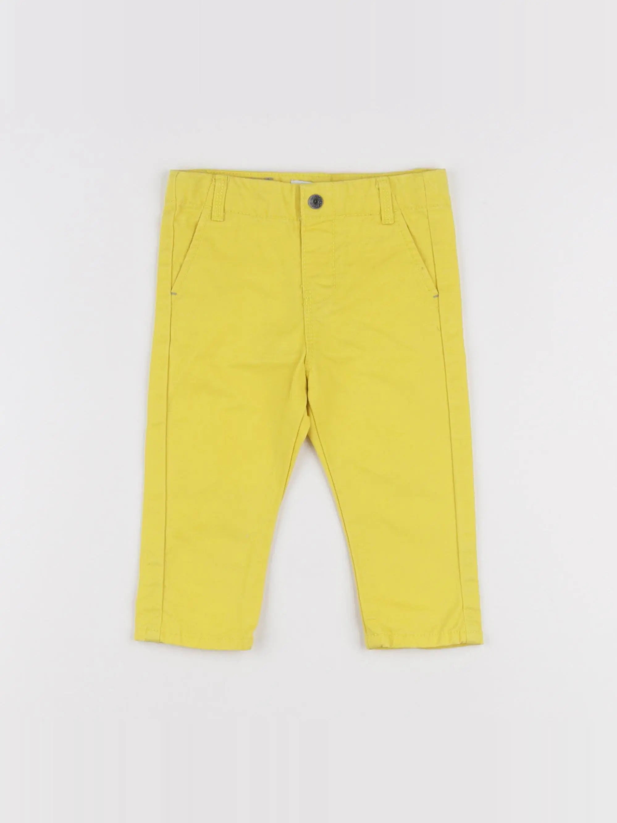 Obaïbi - pantalon jaune - 12 mois