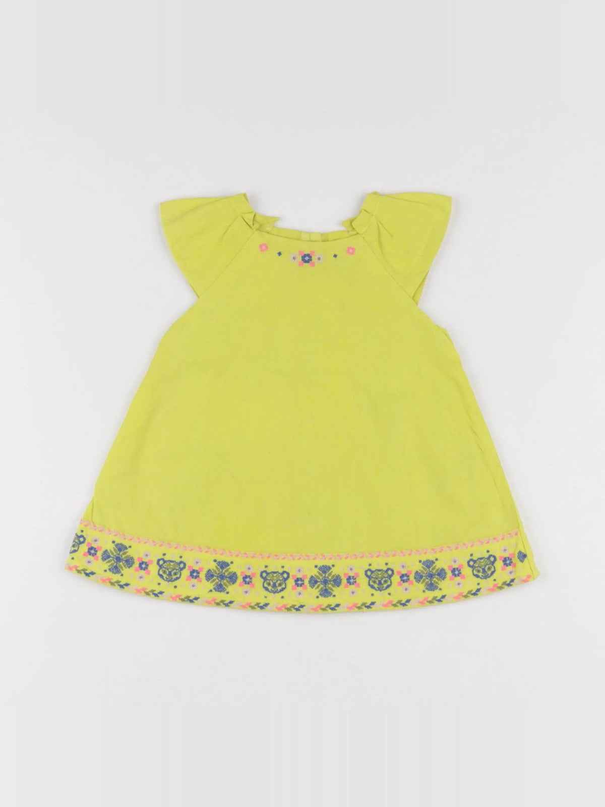 Sergent Major - robe jaune - 6 mois