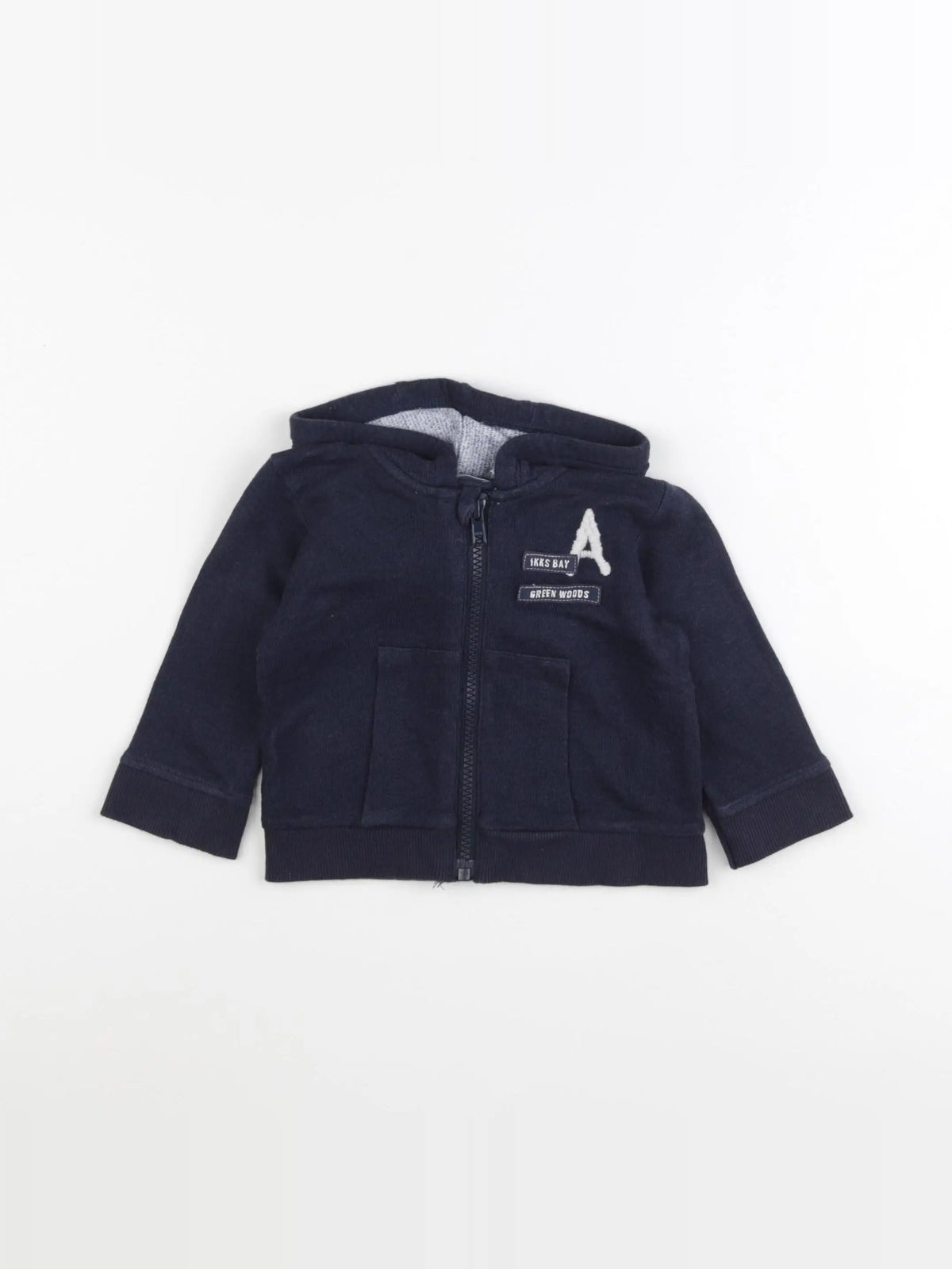 IKKS - sweat bleu - 6 mois