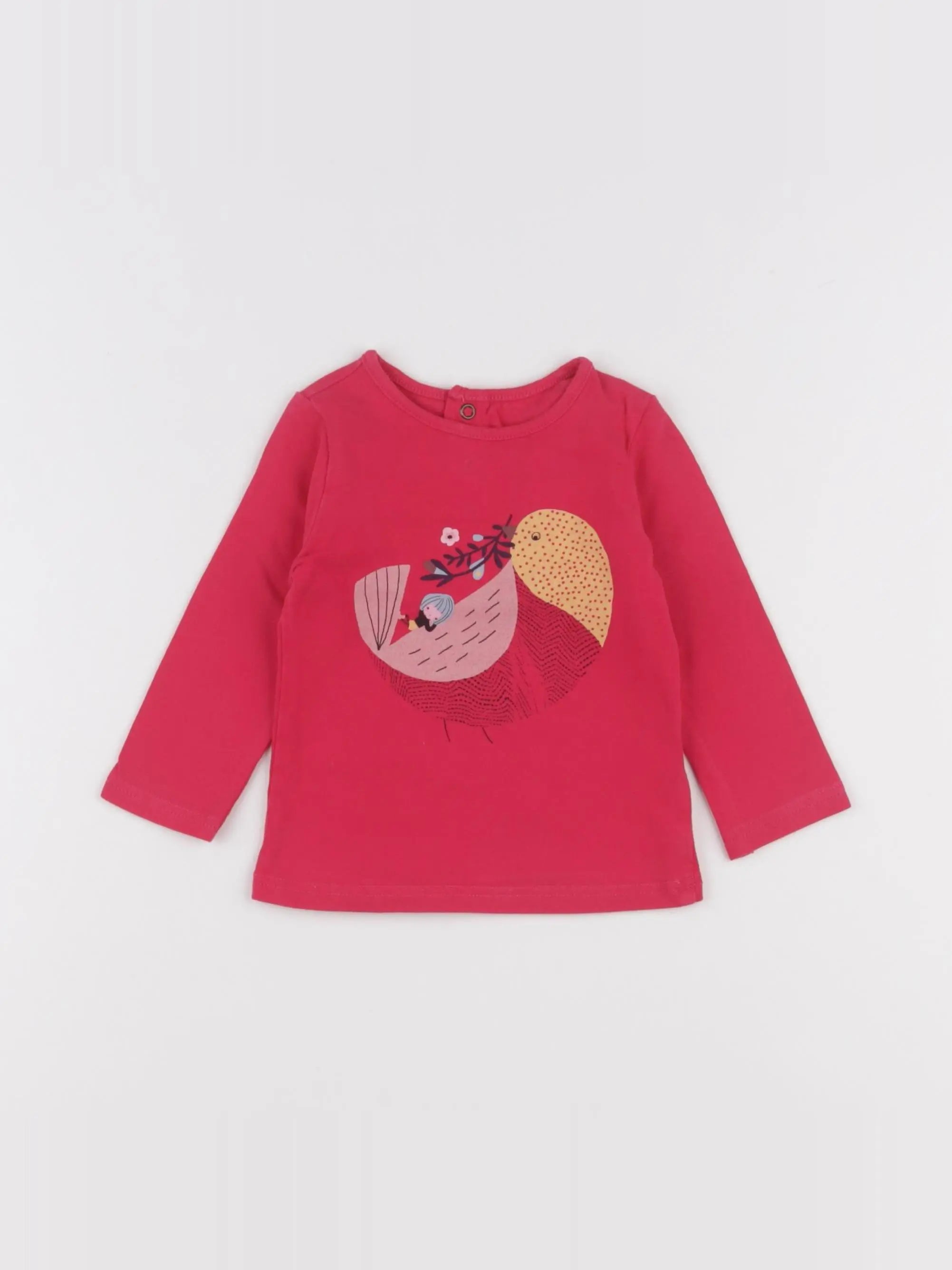 Catimini - tee-shirt rose - 12 mois