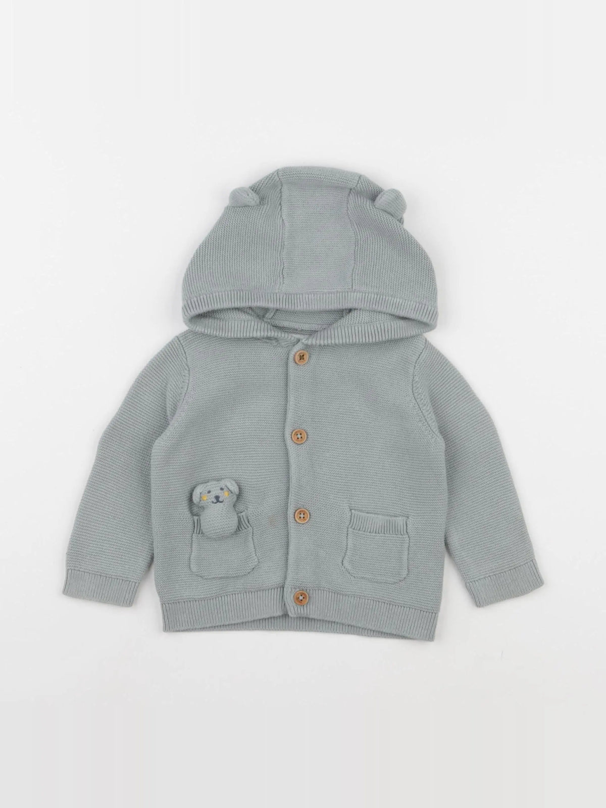 Sergent Major - gilet gris - 6 mois