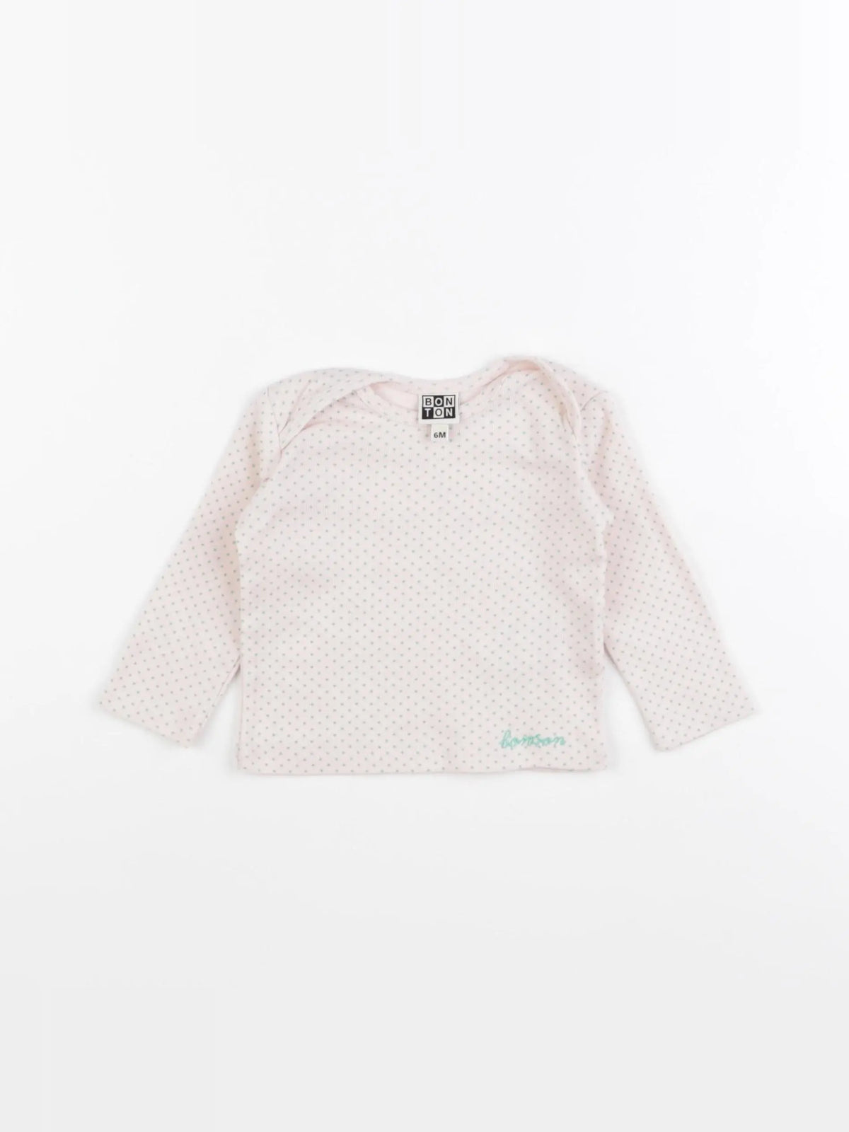 Bonton - tee-shirt rose - 6 mois