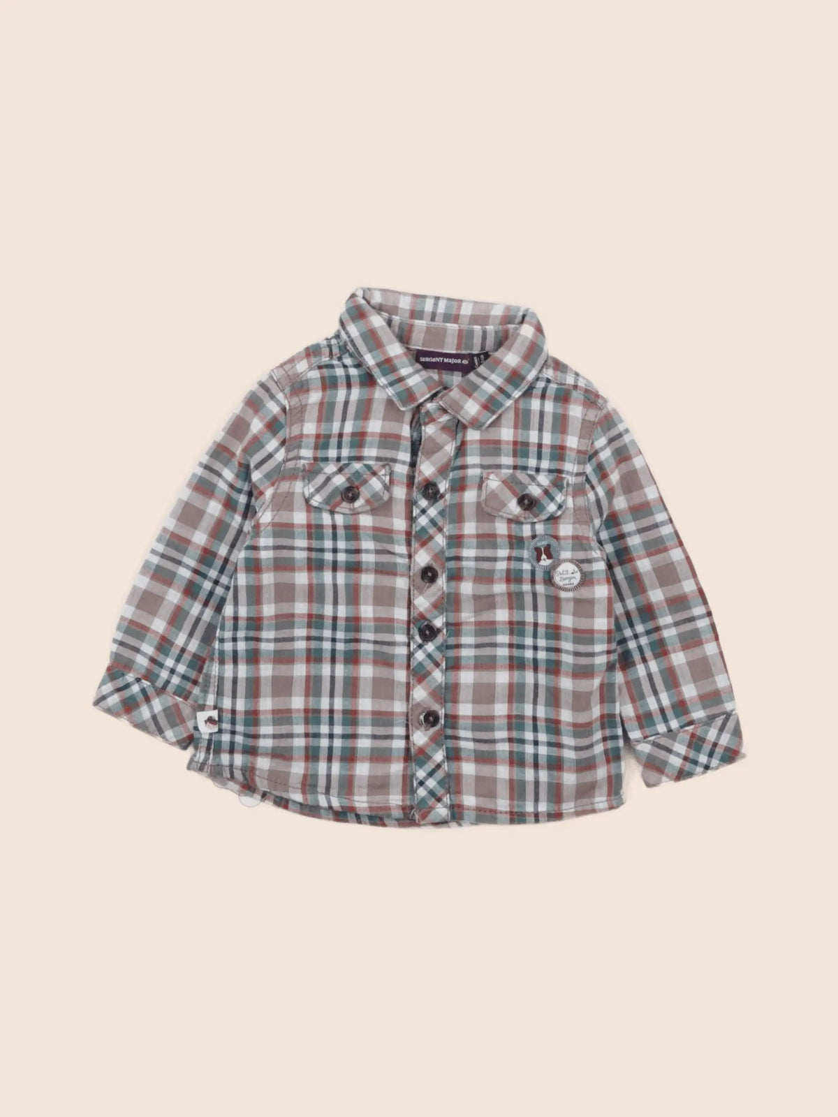 Sergent Major - chemise multicolore - 6 mois