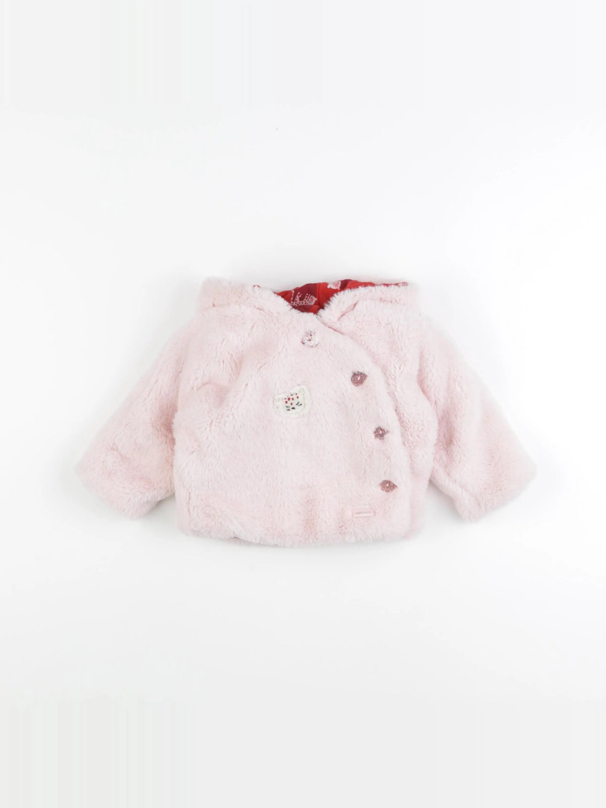 Catimini - veste rose, rouge - 9 mois