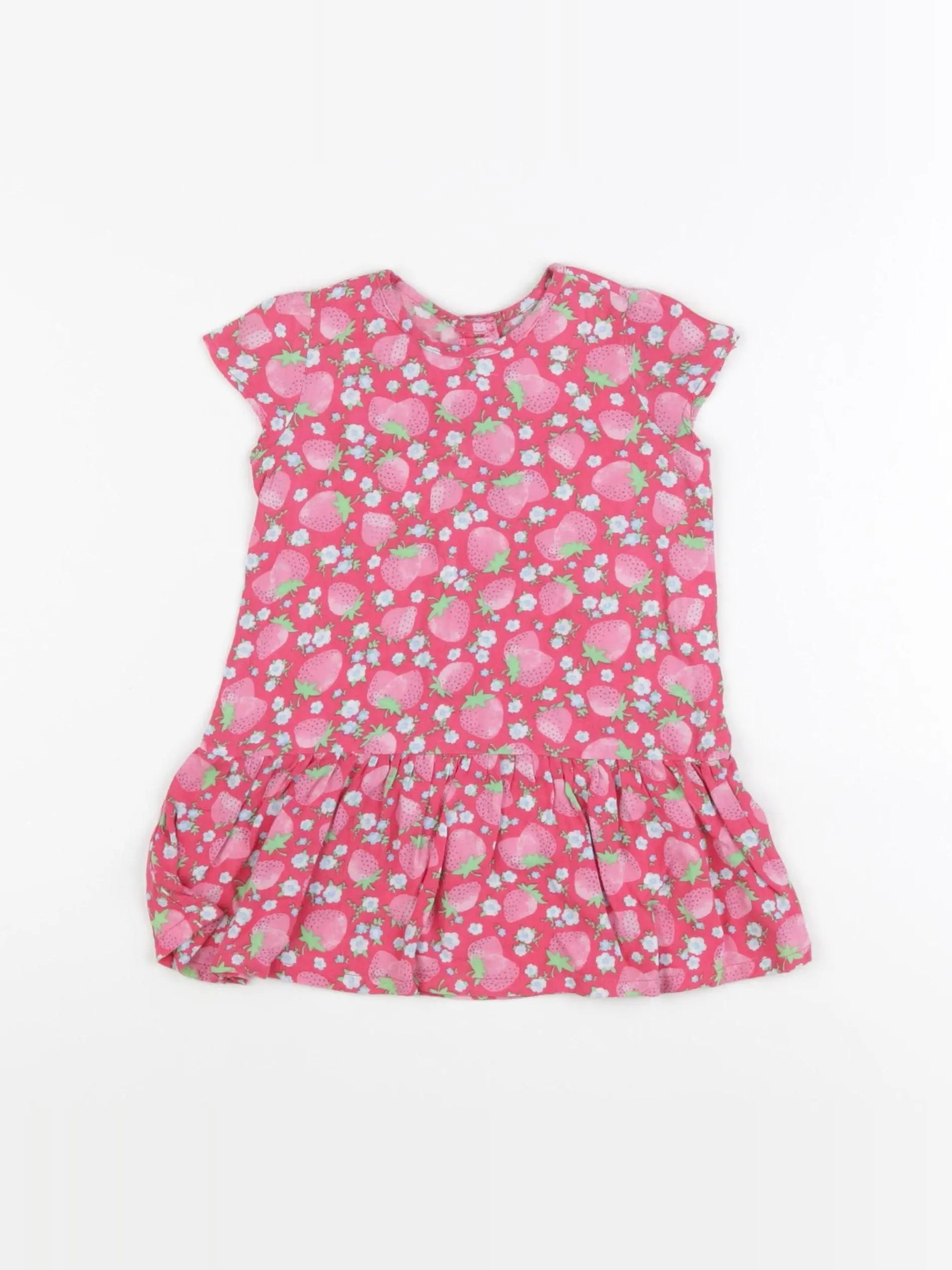 Benetton - robe rose - 6/9 mois