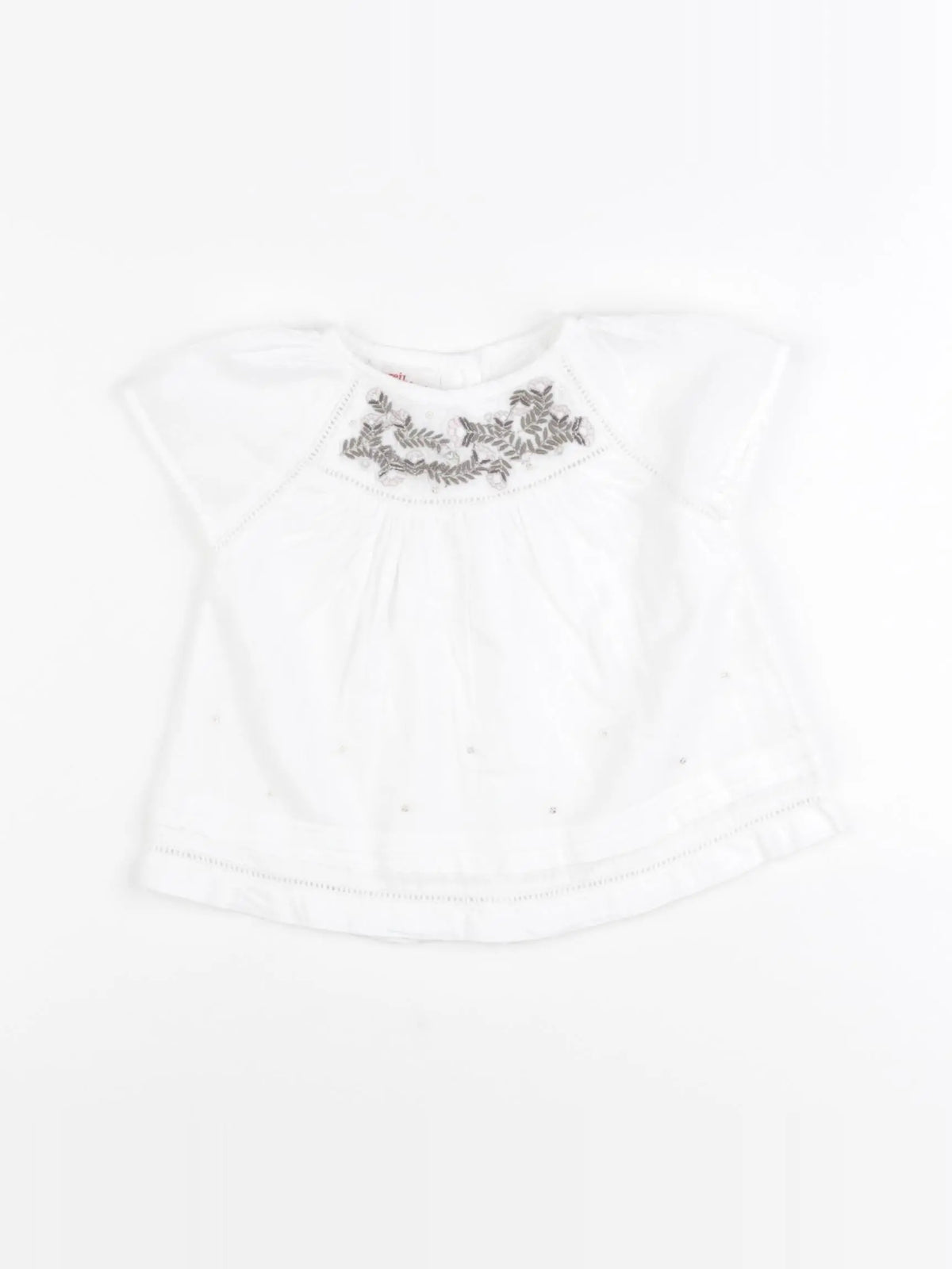 DPAM - blouse blanc - 6 mois