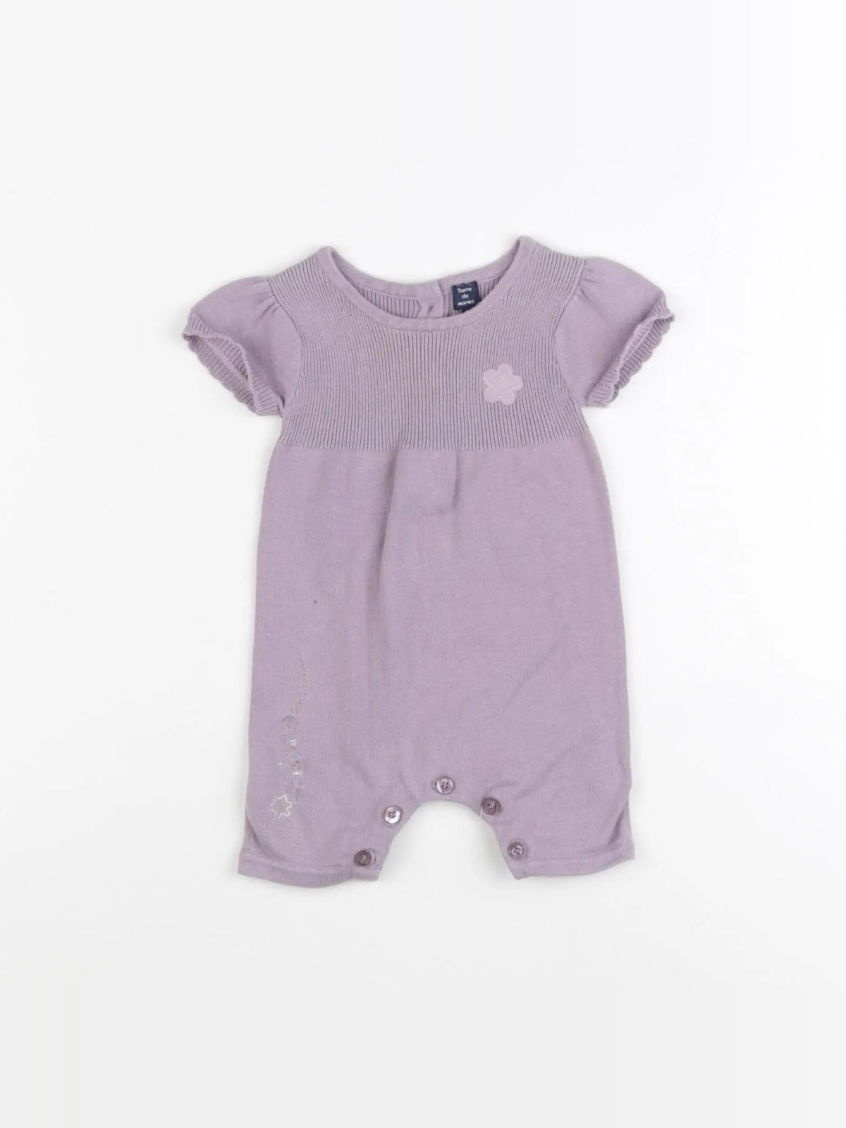 Terre de marins - combinaison violet - 1 mois