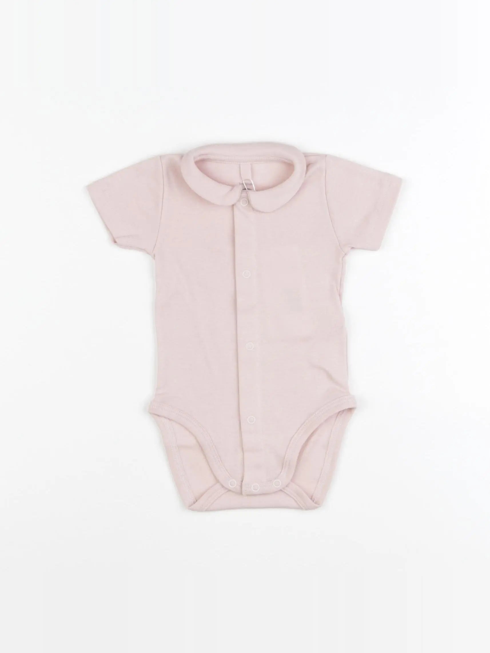 Petit Bateau - body à col rose - 3 mois