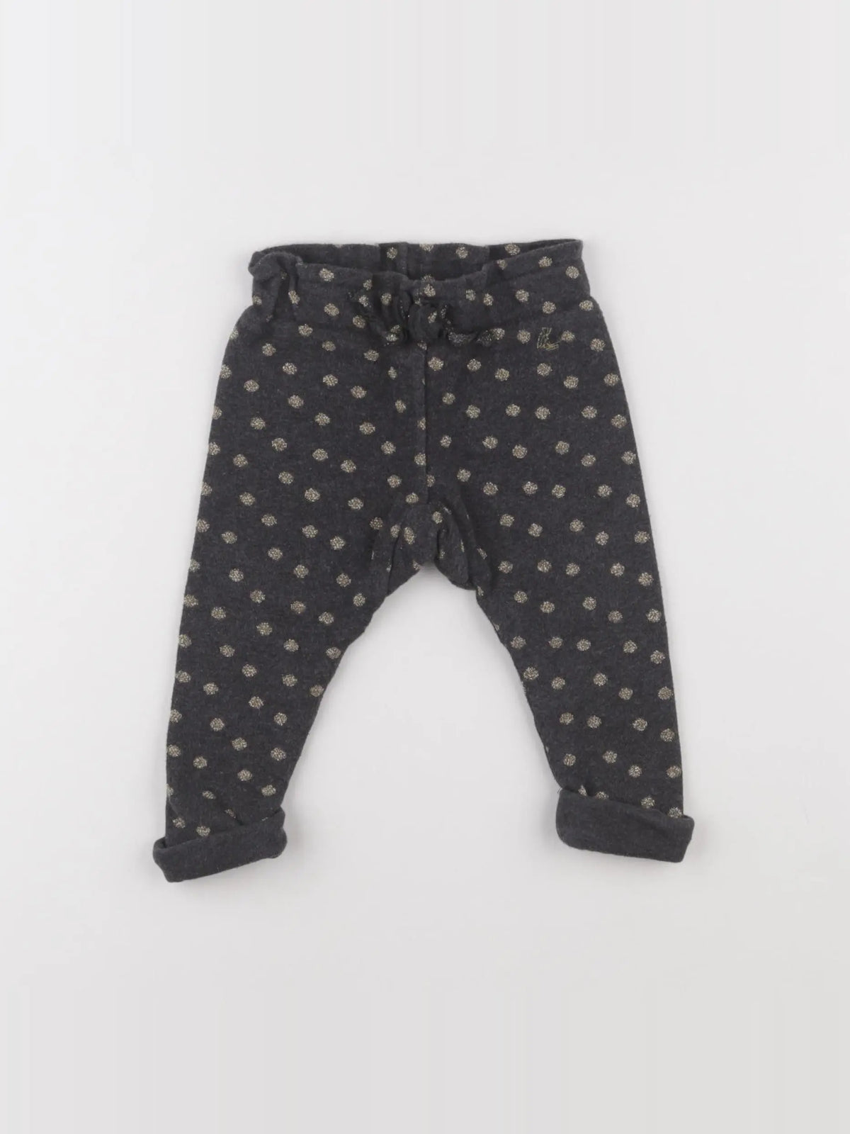 Petit Bateau - jogging gris, or - 6 mois