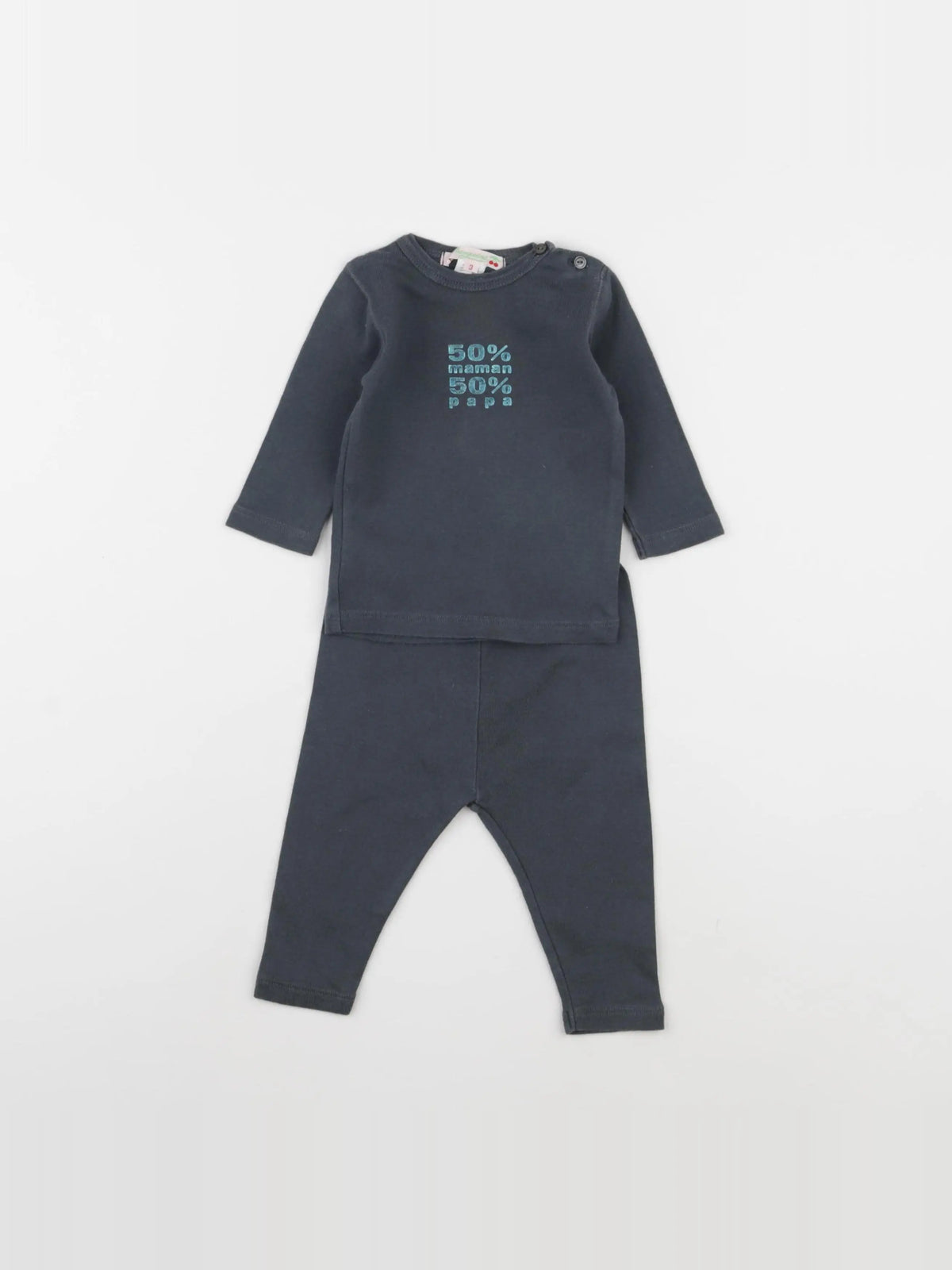 Bonpoint - ensemble gris - 3 mois