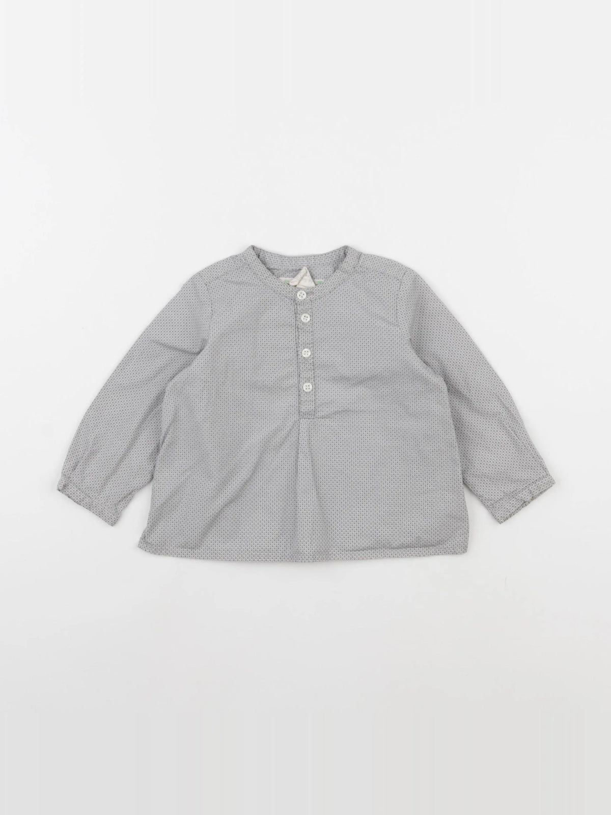 Bonpoint - chemise gris - 12 mois