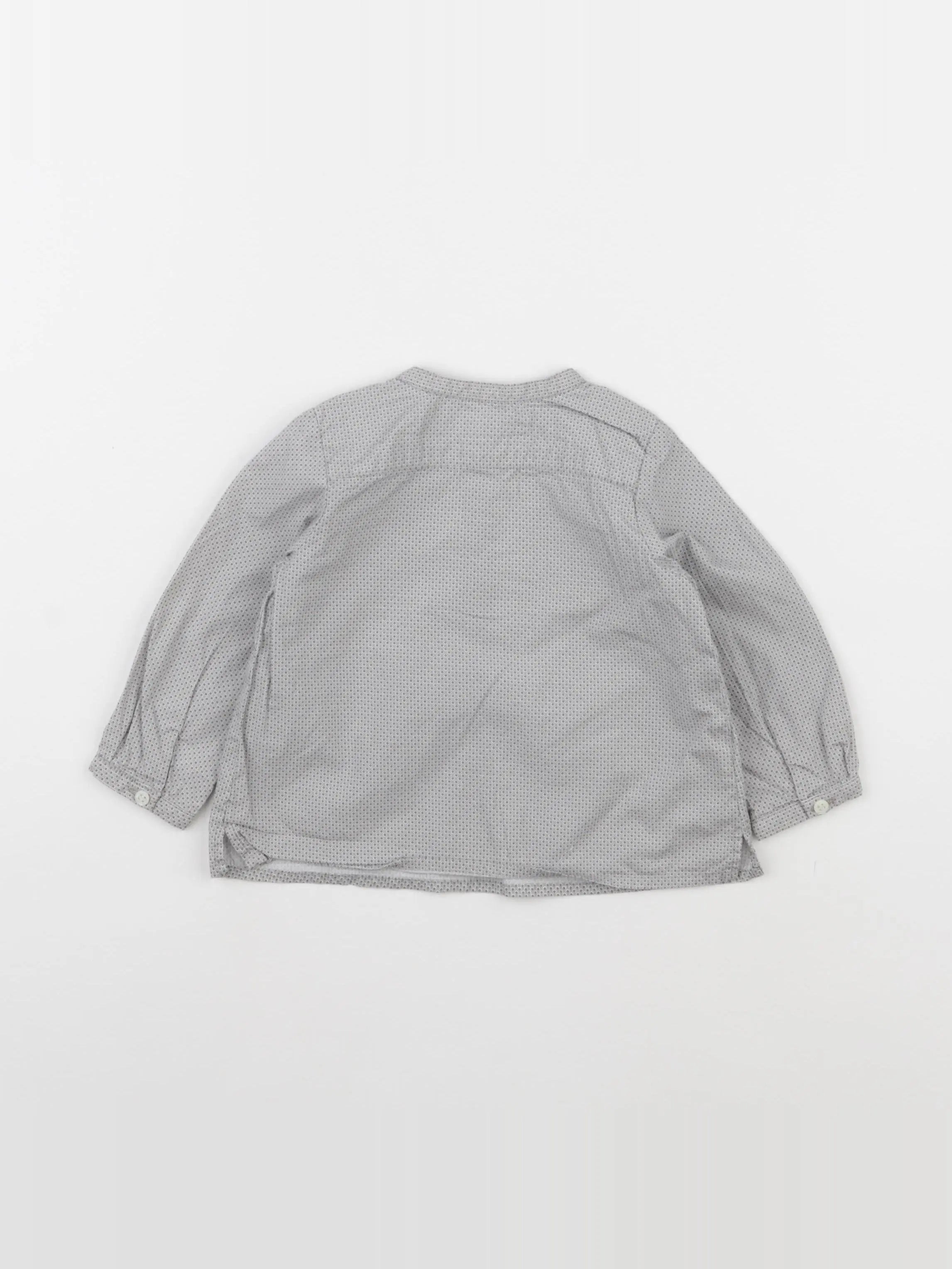 Bonpoint - chemise gris - 12 mois