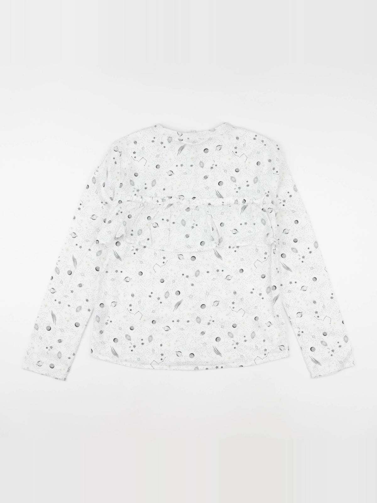 Little Karl Marc John - blouse blanc, bleu, or - 14 ans