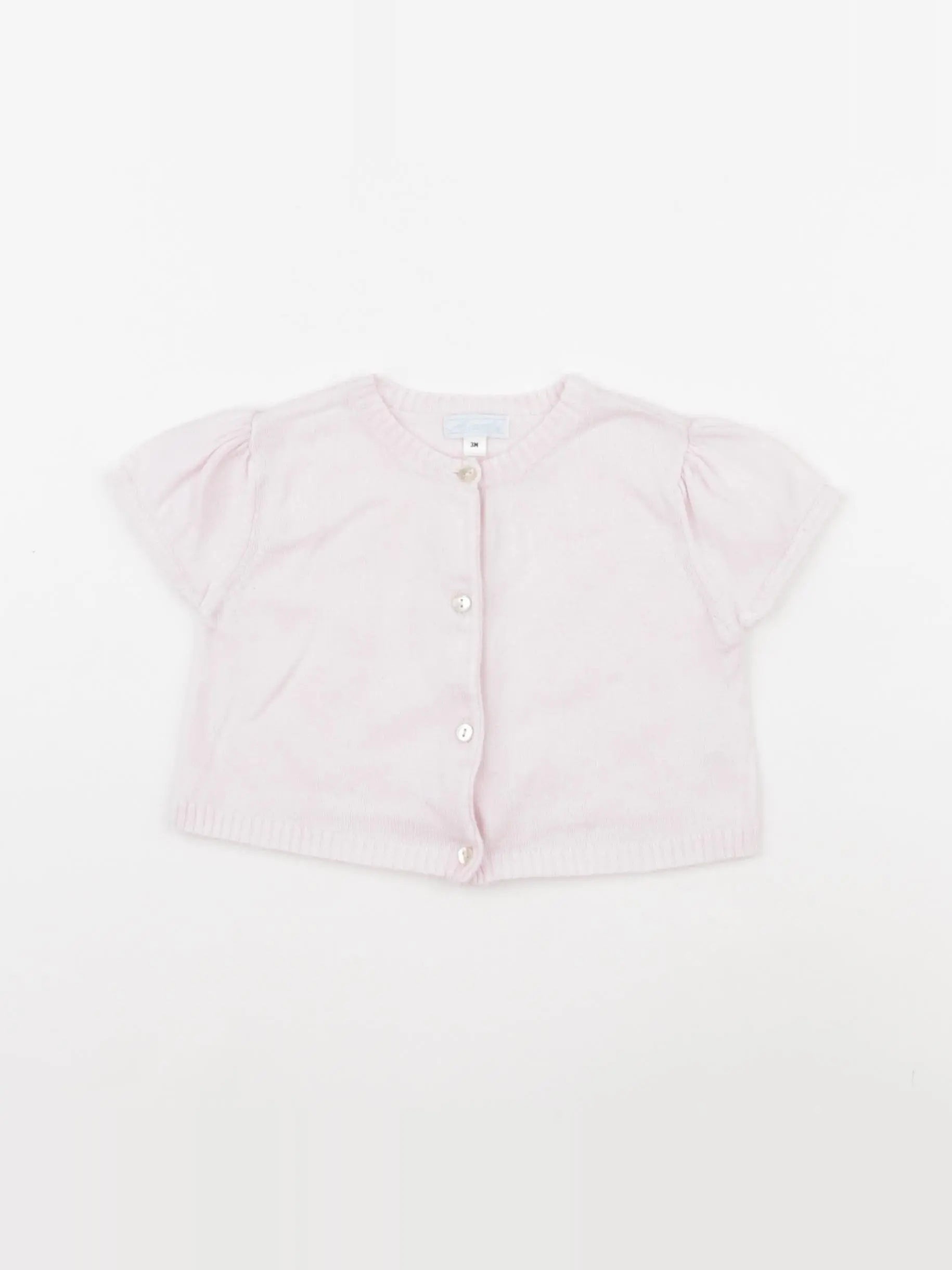 Acanthe - gilet rose - 3 mois