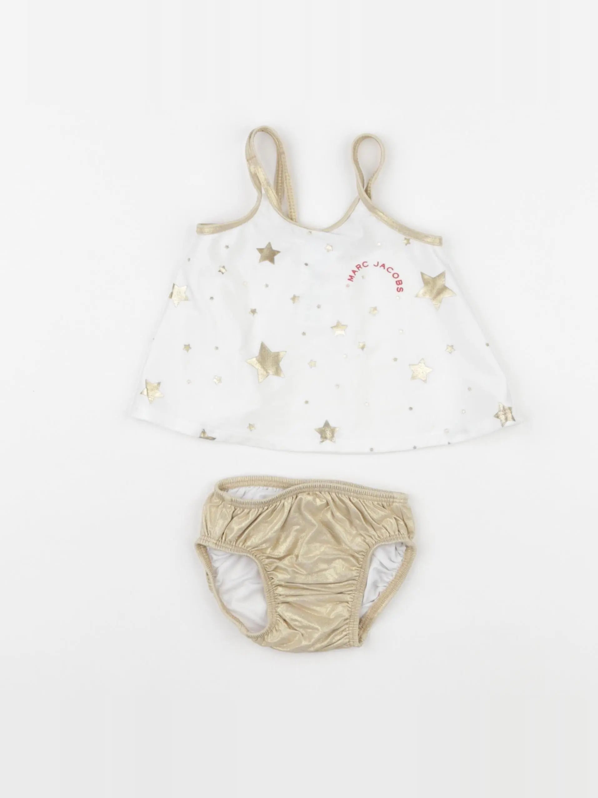 Little marc jacobs - maillot de bain blanc, or - 3 mois