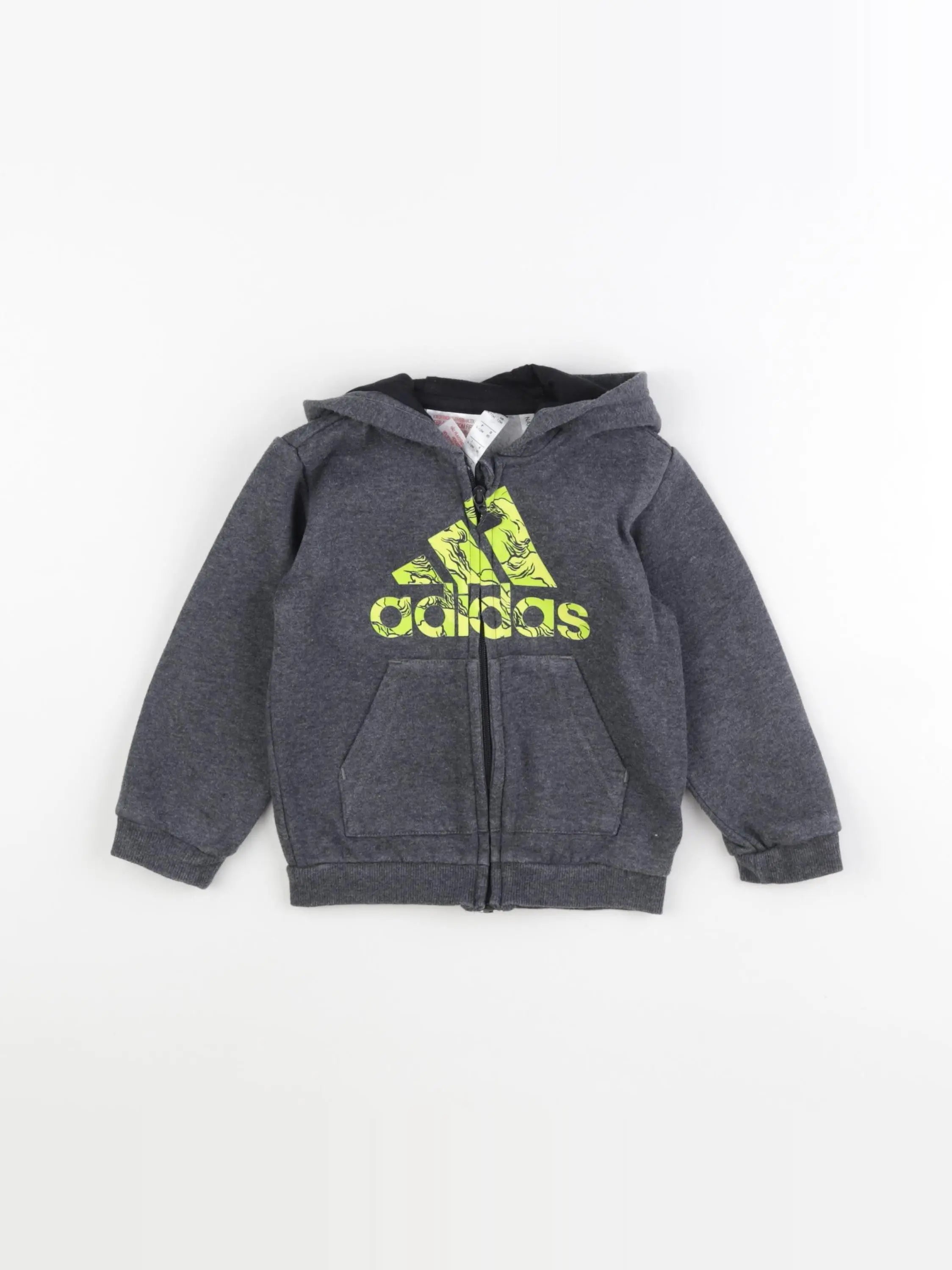 Adidas - sweat gris - 9/12 mois