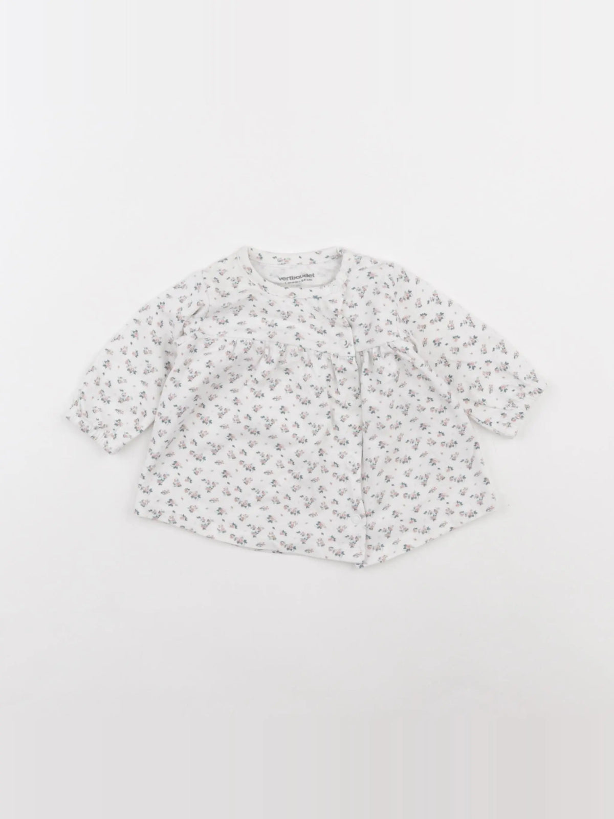 Vertbaudet - tee-shirt blanc - 1 mois