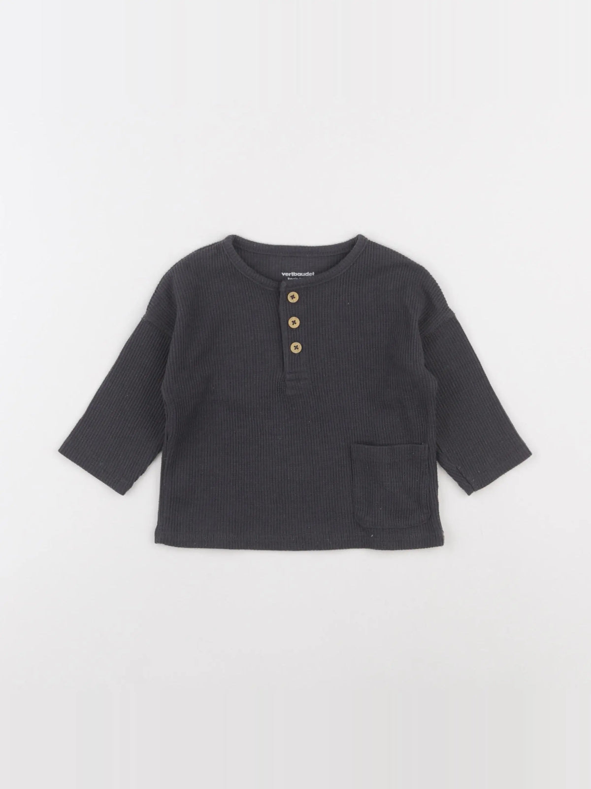 Vertbaudet - tee-shirt gris - 9 mois