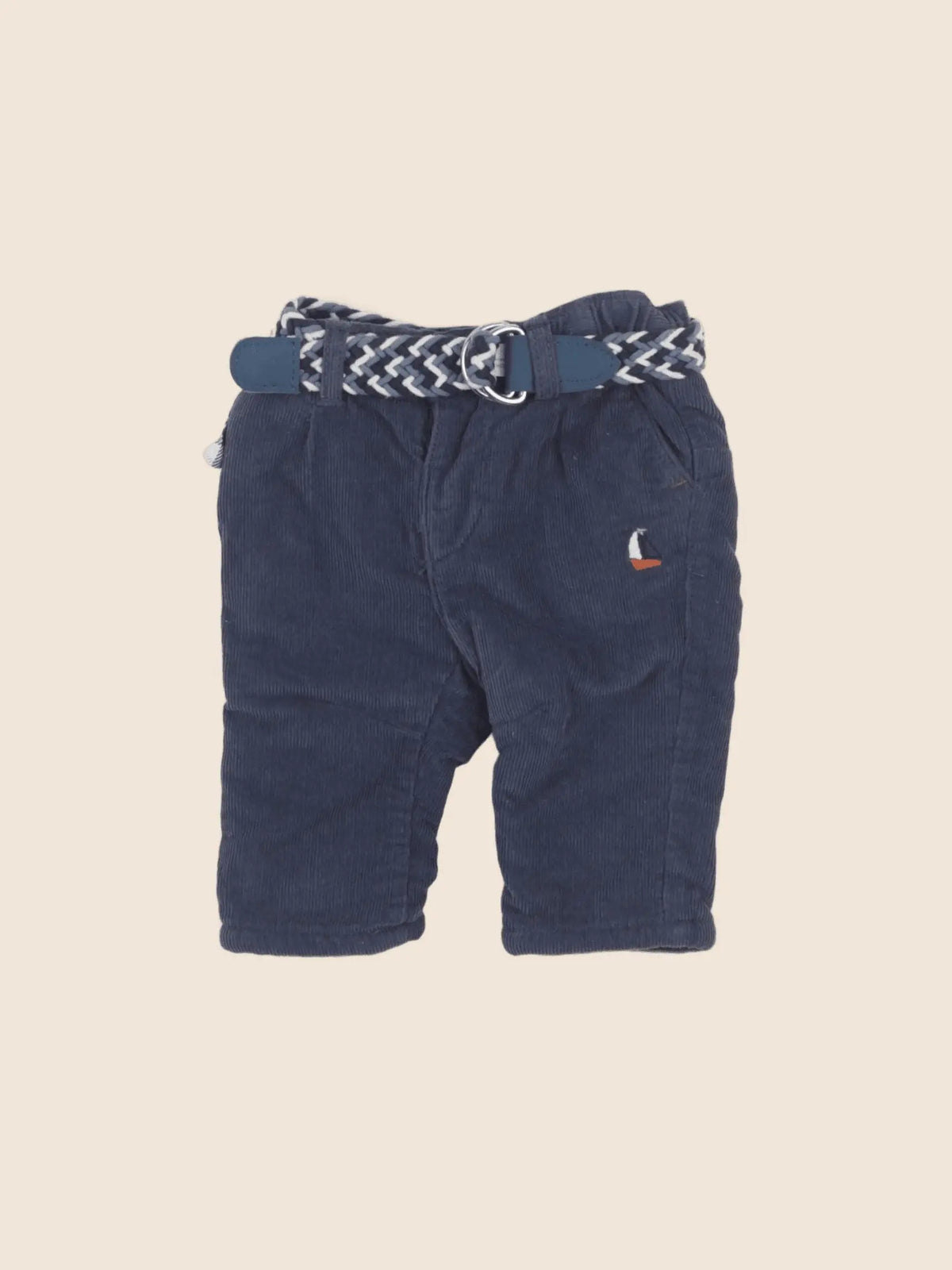 Sergent Major - pantalon doublé bleu - 3 mois