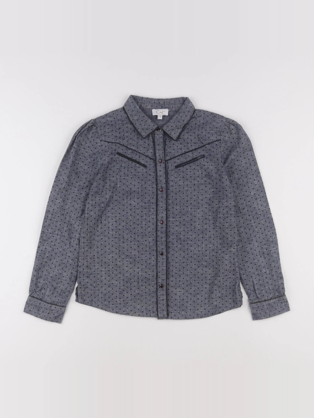 C de C - chemise gris - 10 ans