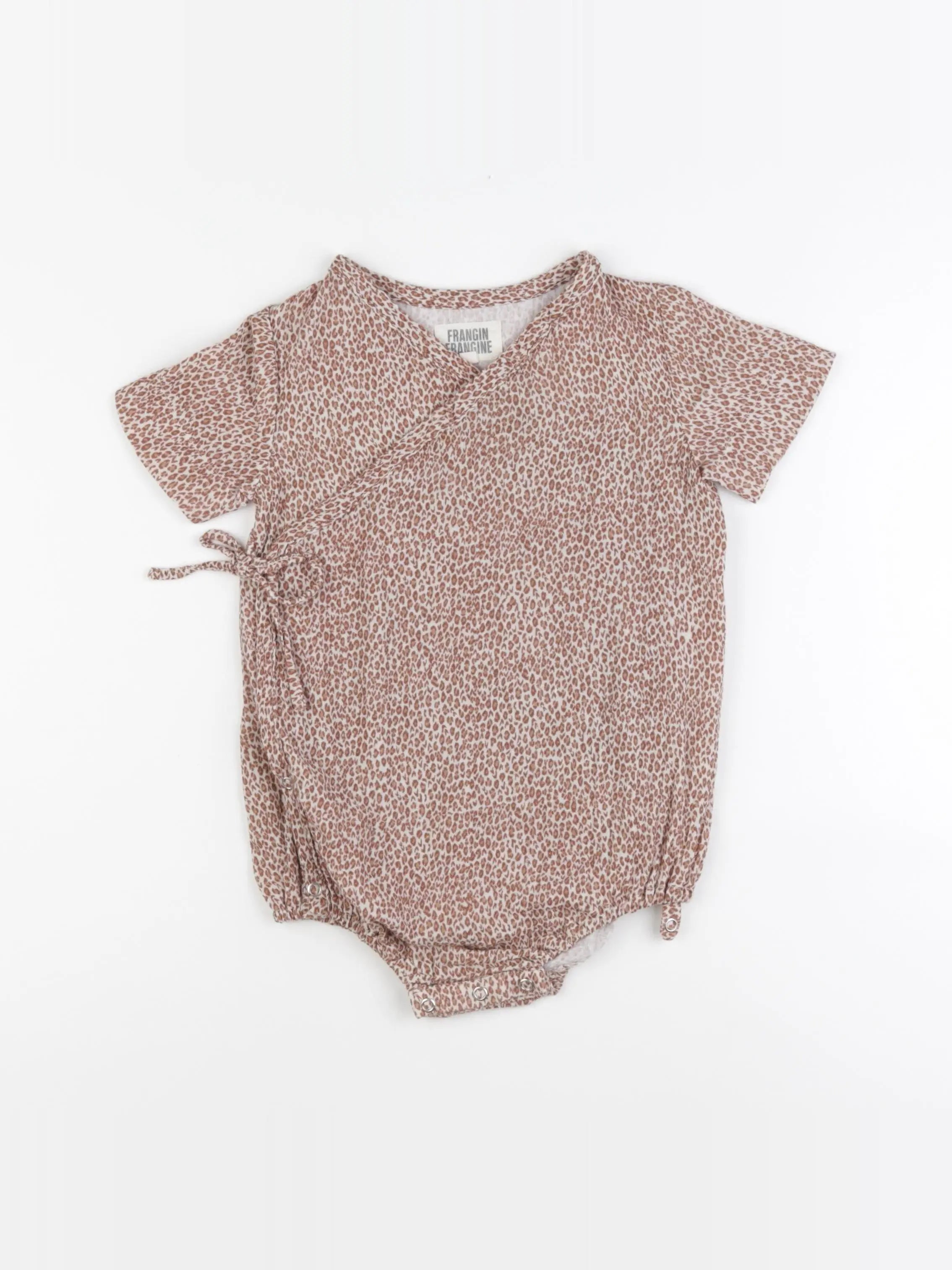 Frangin Frangine - body tee-shirt marron - 3 ans