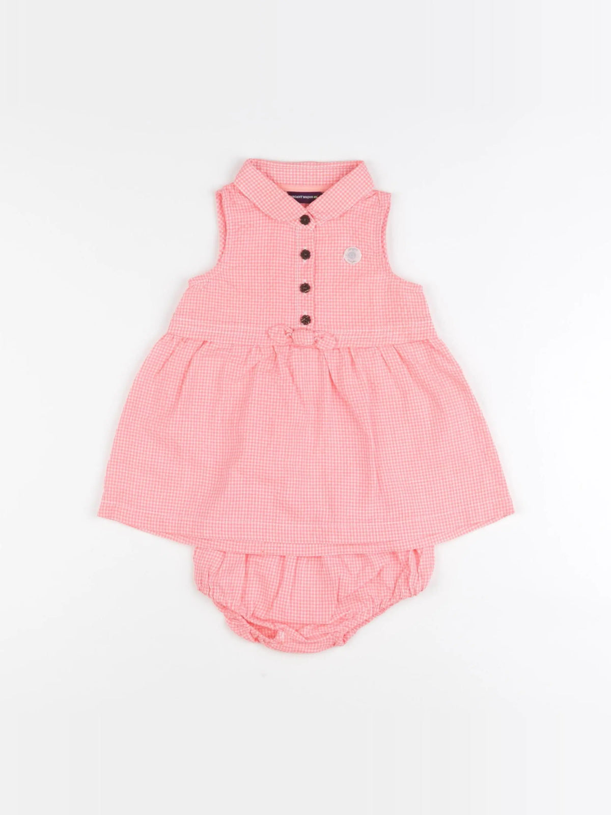 Sergent Major - robe orange - 6 mois