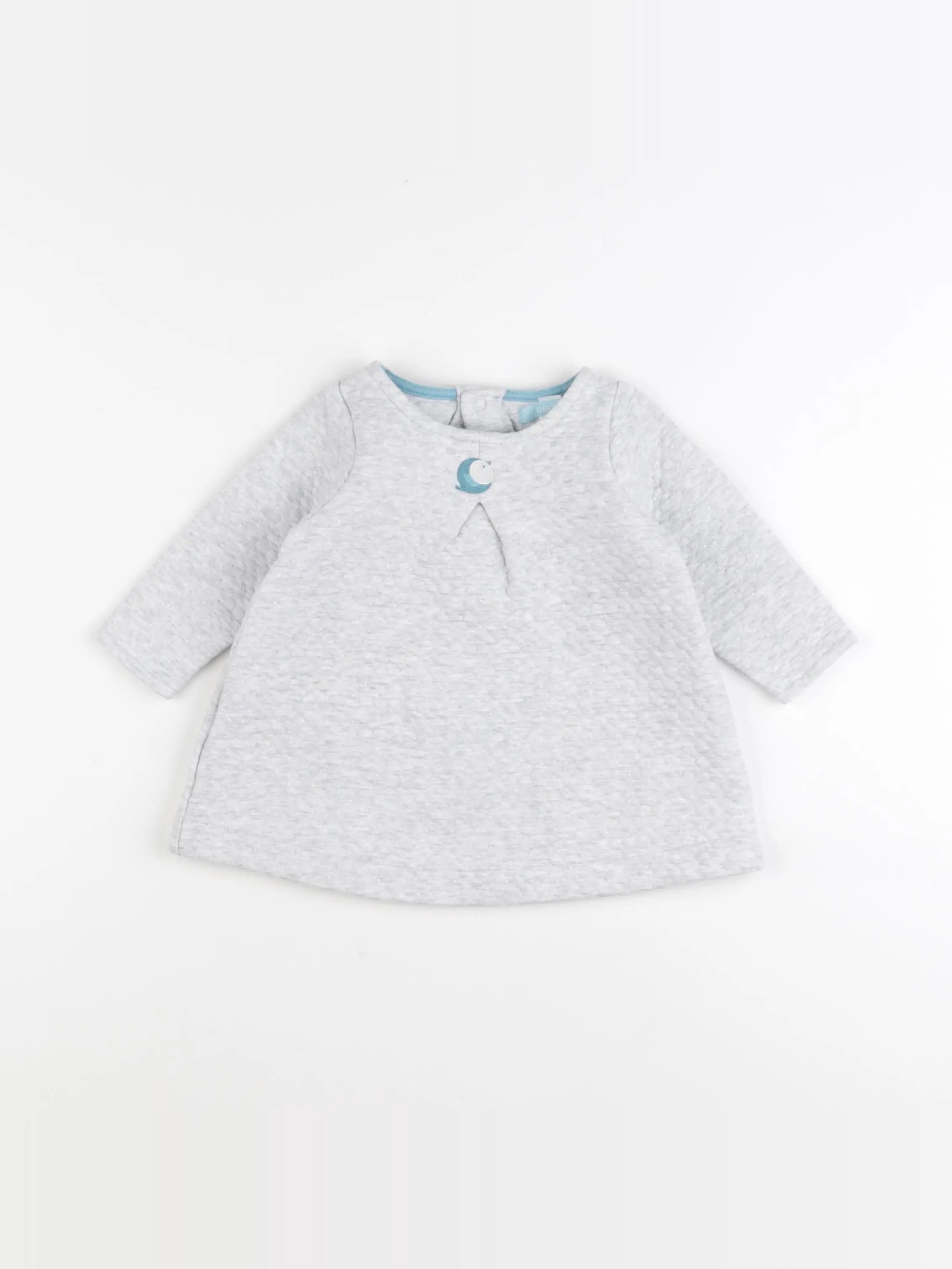 Obaïbi - robe gris - 9 mois