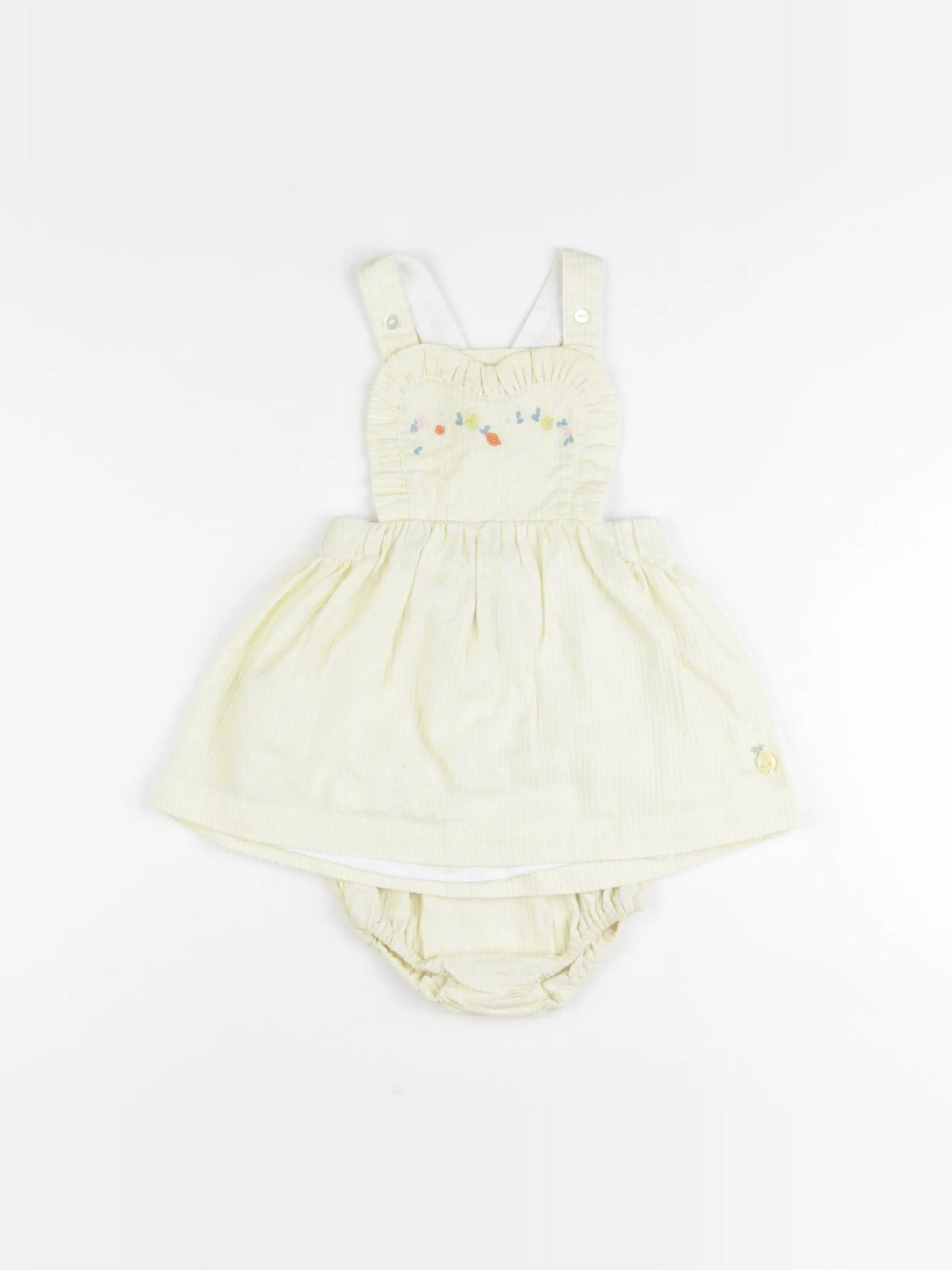 Sergent Major - robe jaune - 6 mois