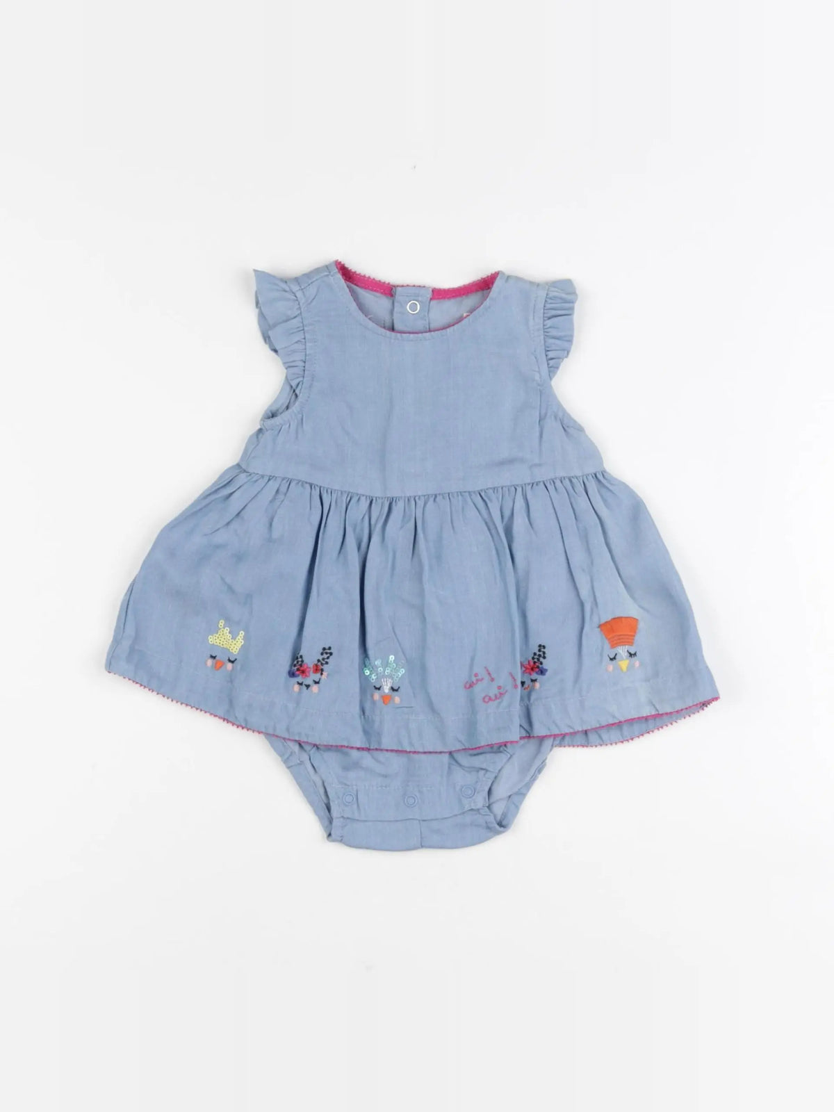 Catimini - robe bleu - 3 mois