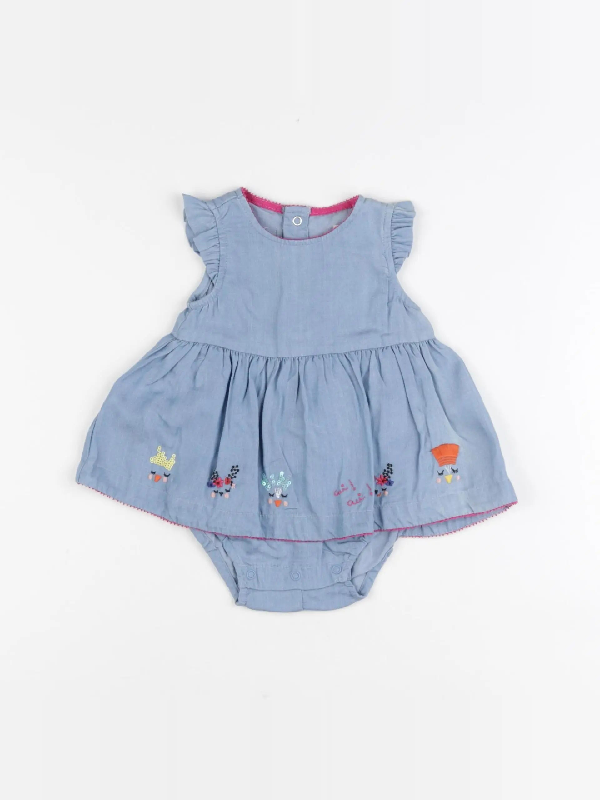 Catimini - robe bleu - 3 mois