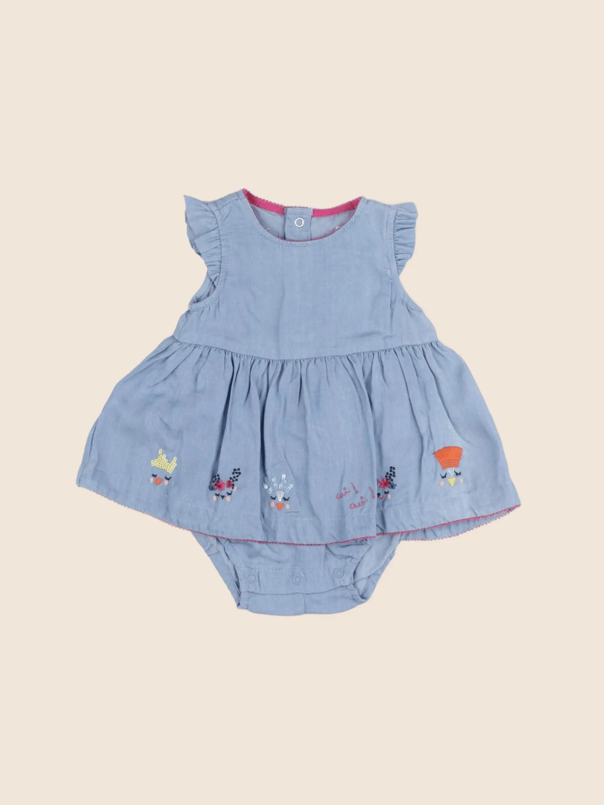 Catimini - robe bleu - 3 mois