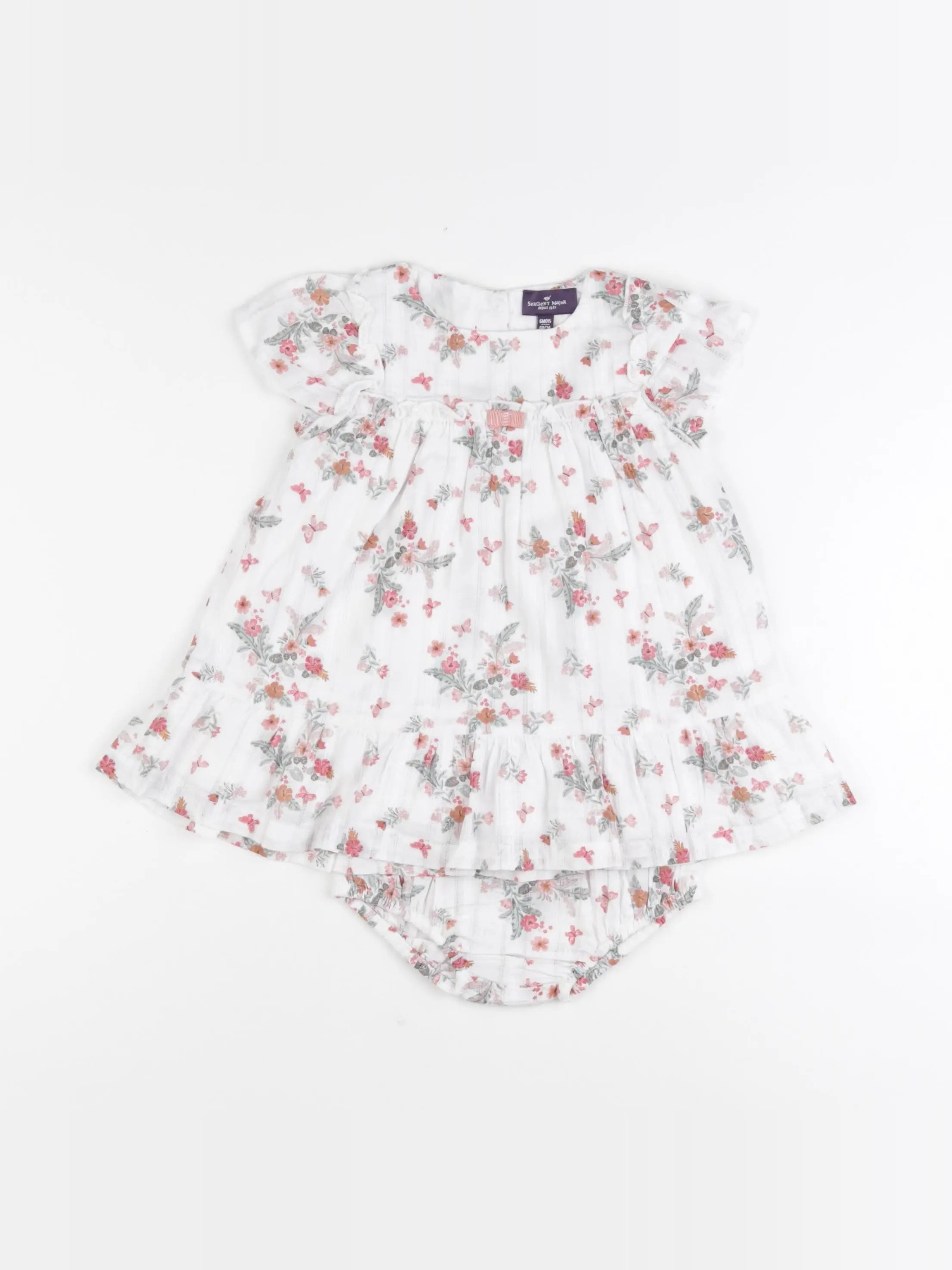 Sergent Major - robe blanc - 6 mois