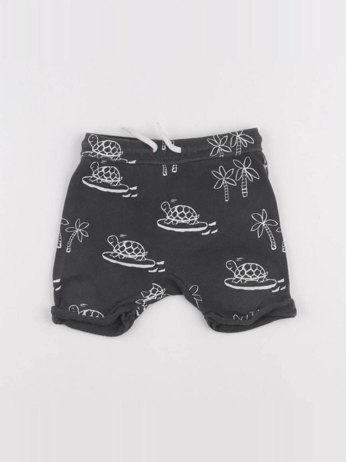 H&M - short gris - 12/18 mois