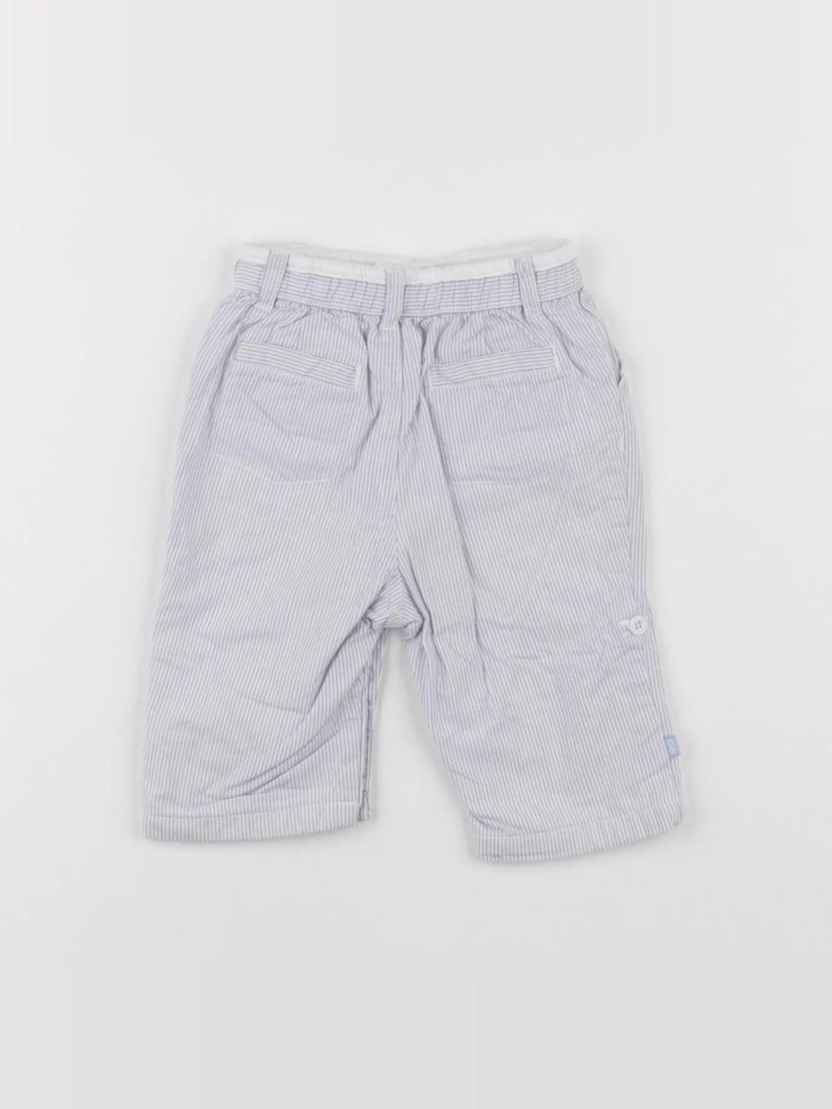 Obaïbi - pantalon blanc, bleu - 3 mois