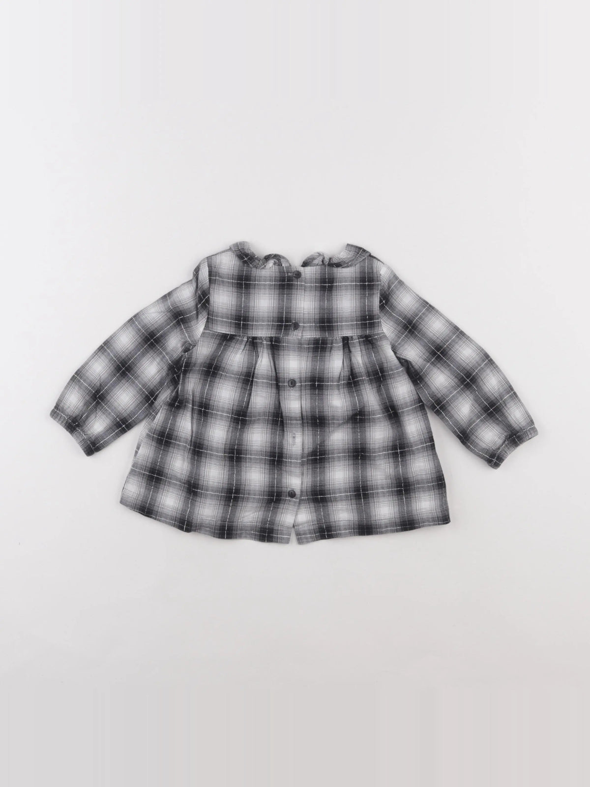 DPAM - blouse blanc, gris - 12 mois