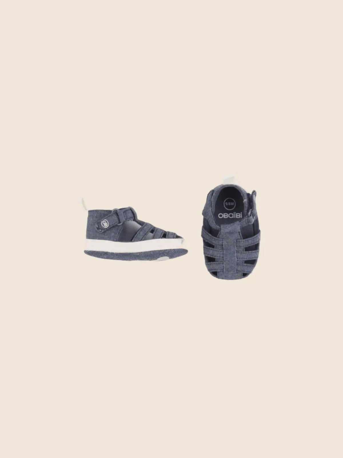 Obaïbi - chaussons bleu - pointure 15/16