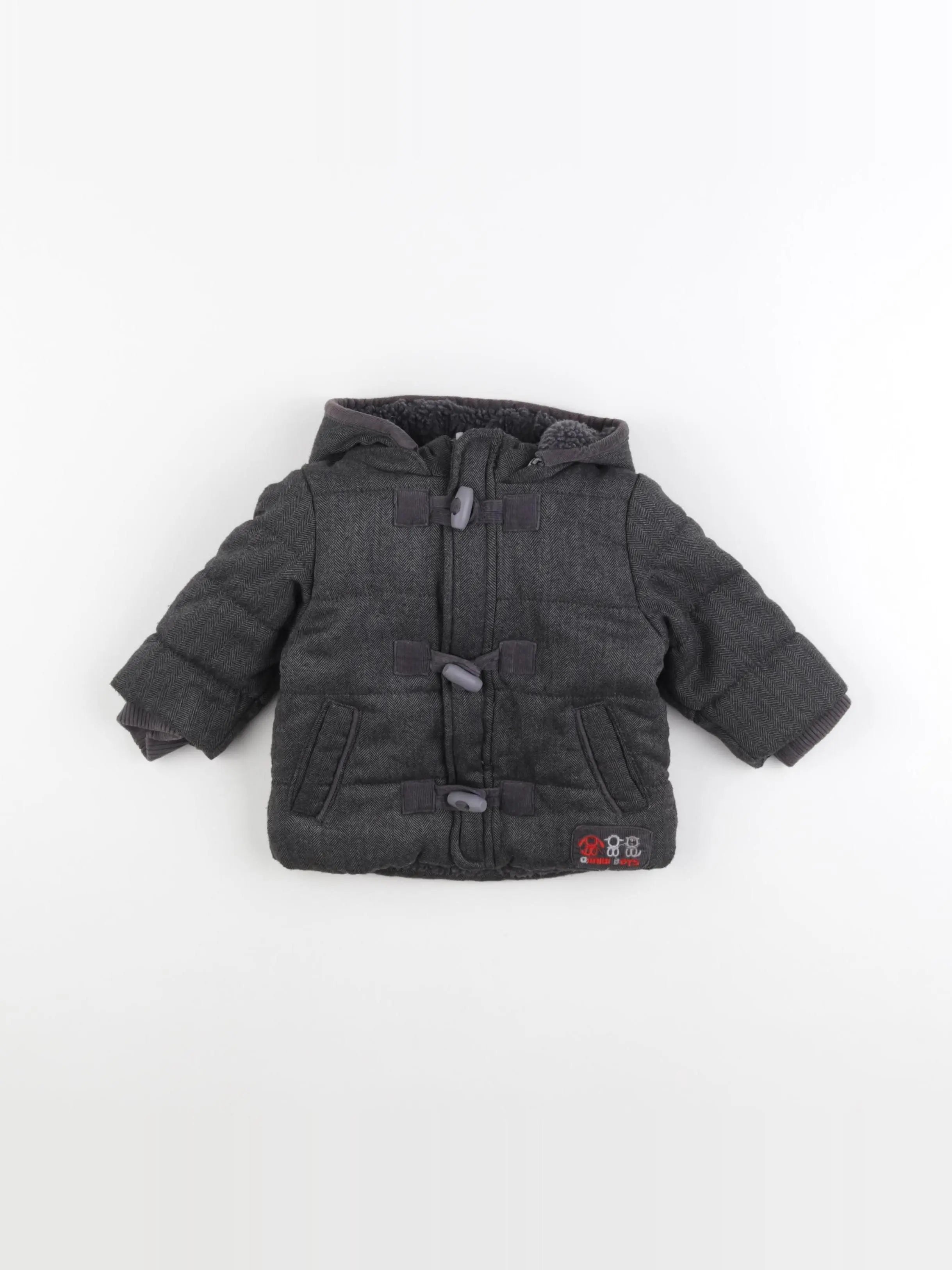 Obaïbi - manteau gris - 6 mois