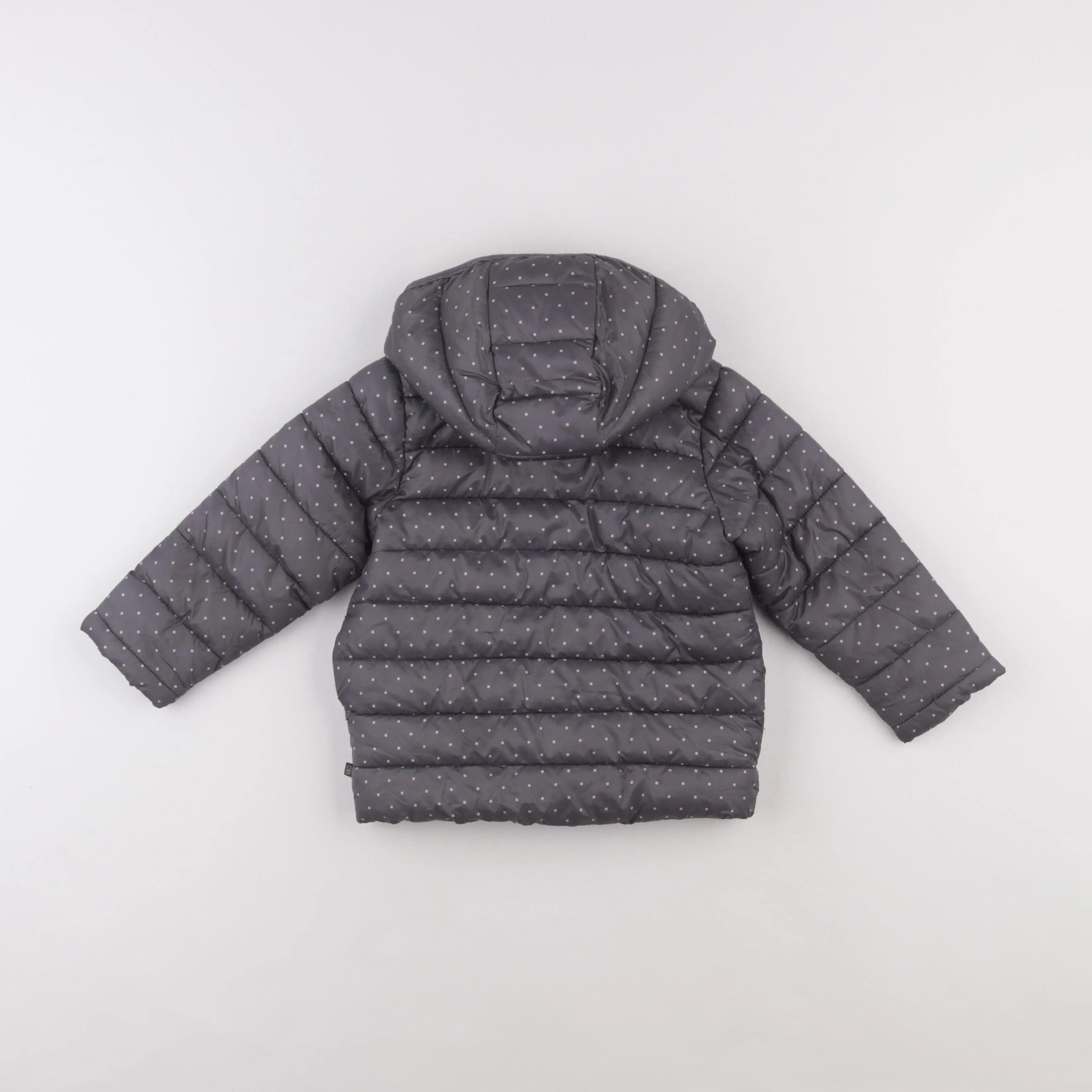 Obaïbi - doudoune gris - 18 mois