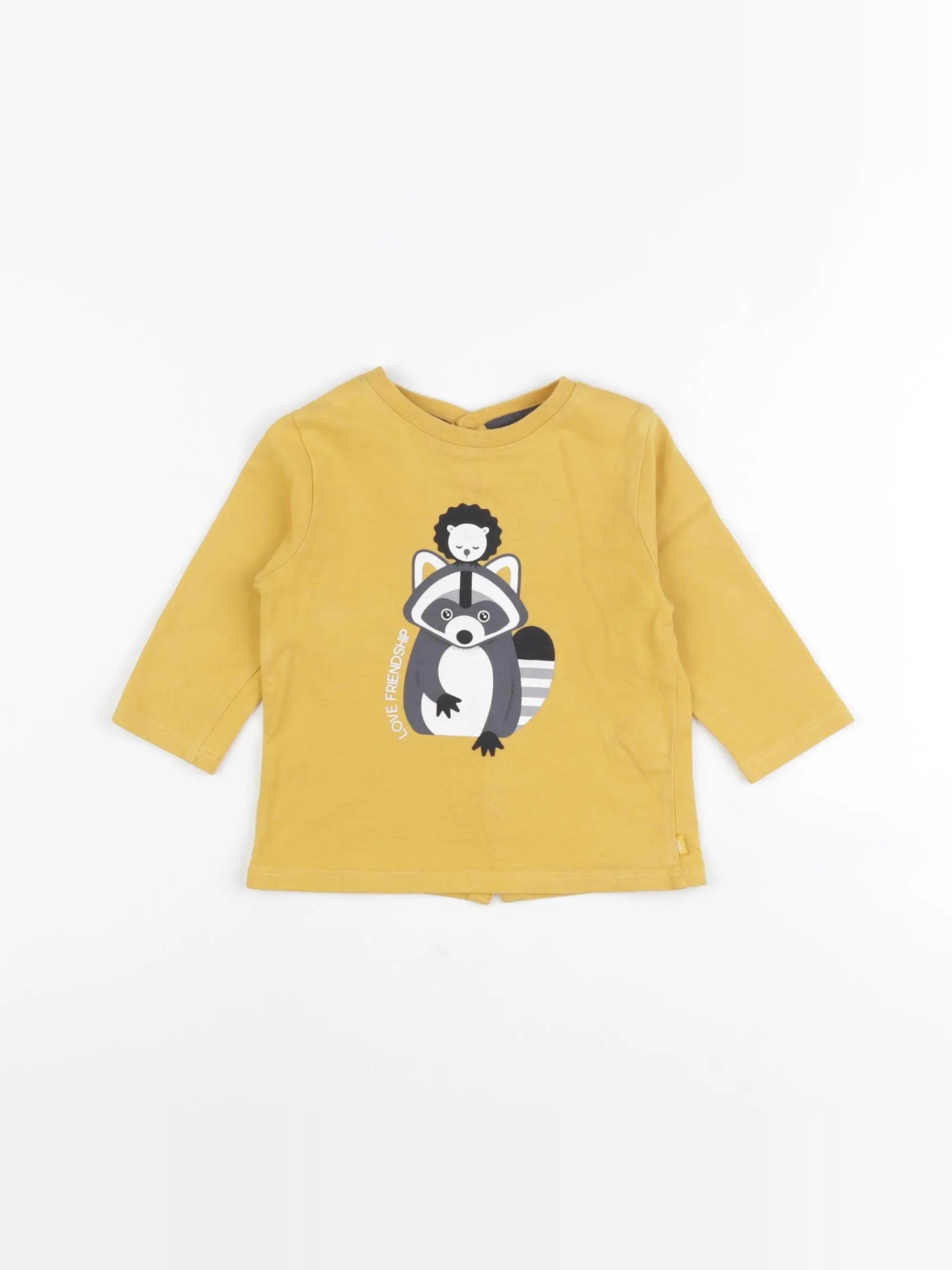 Obaïbi - tee-shirt jaune - 6 mois