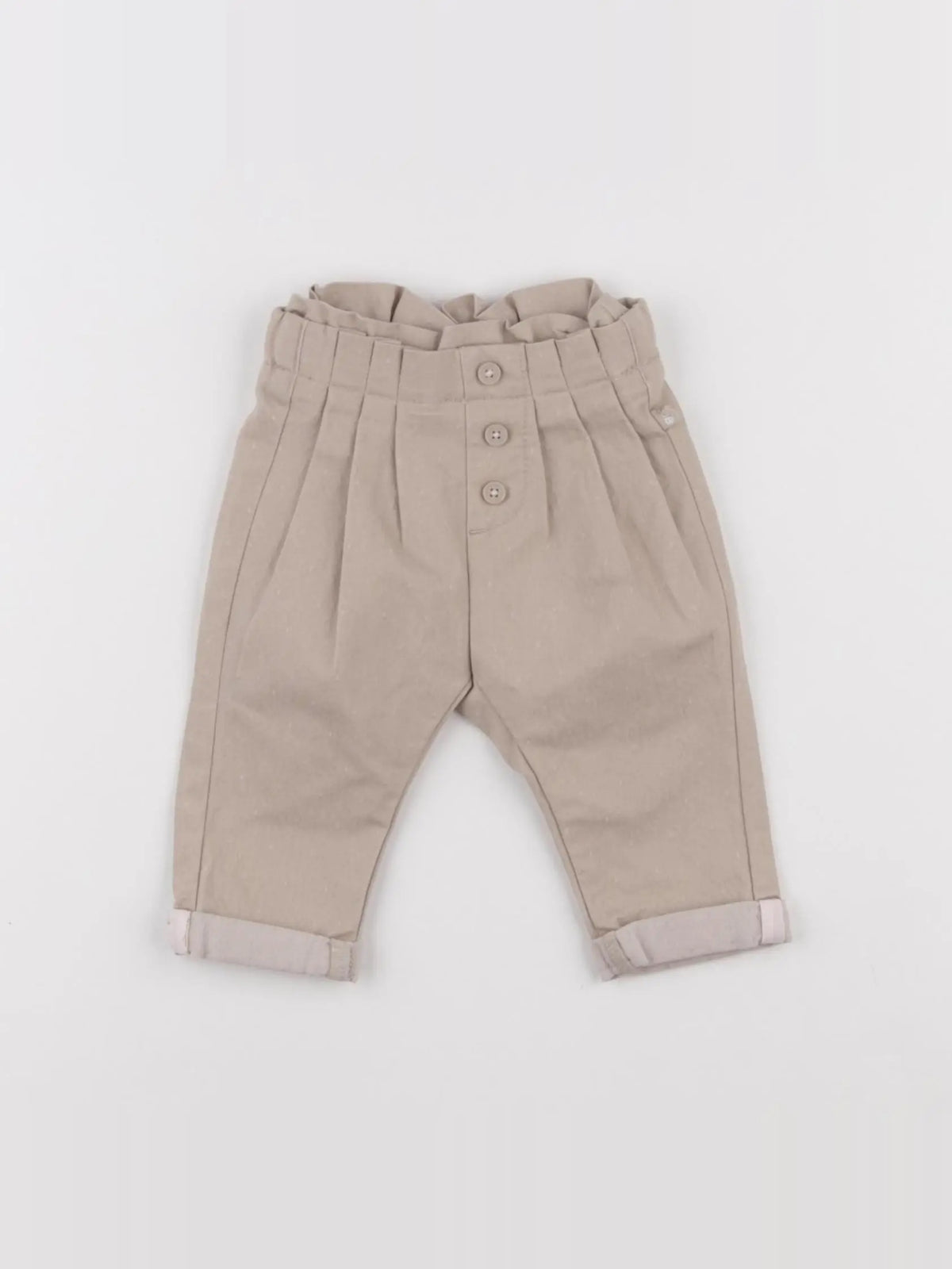 Obaïbi - pantalon beige - 3 mois