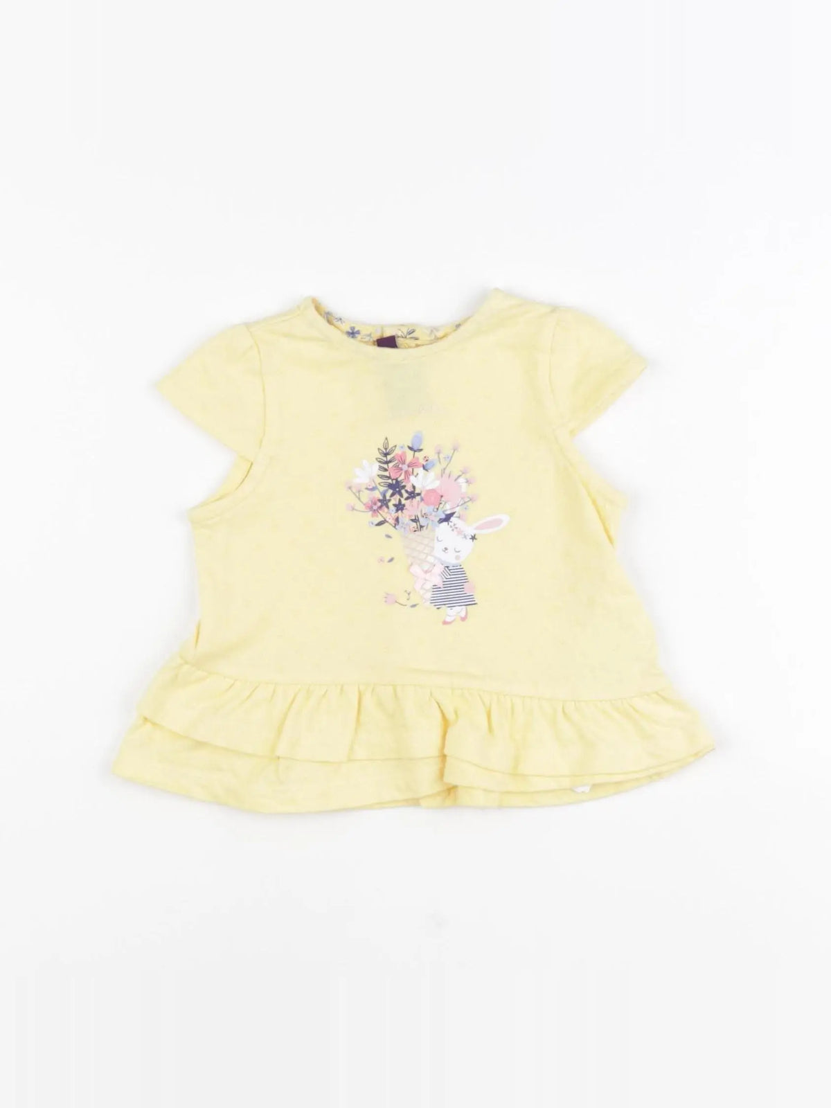 Sergent Major - tee-shirt jaune - 6 mois