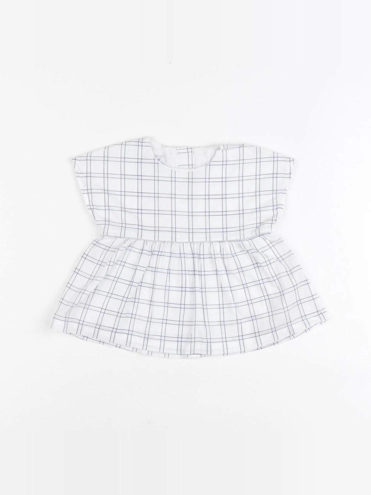 Absorba - robe blanc, bleu, argent - 9 mois