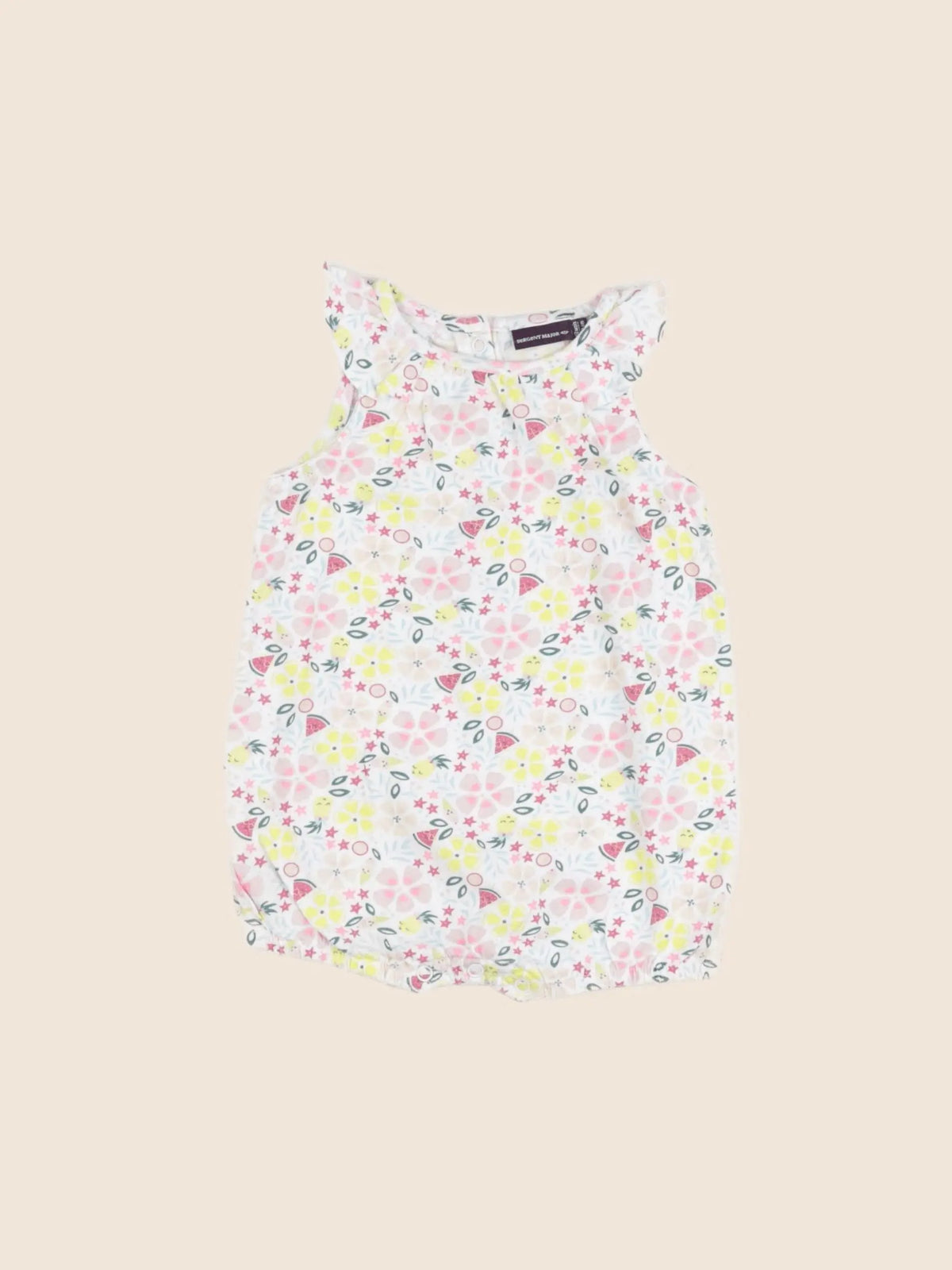 Sergent Major - combinaison multicolore - 12 mois