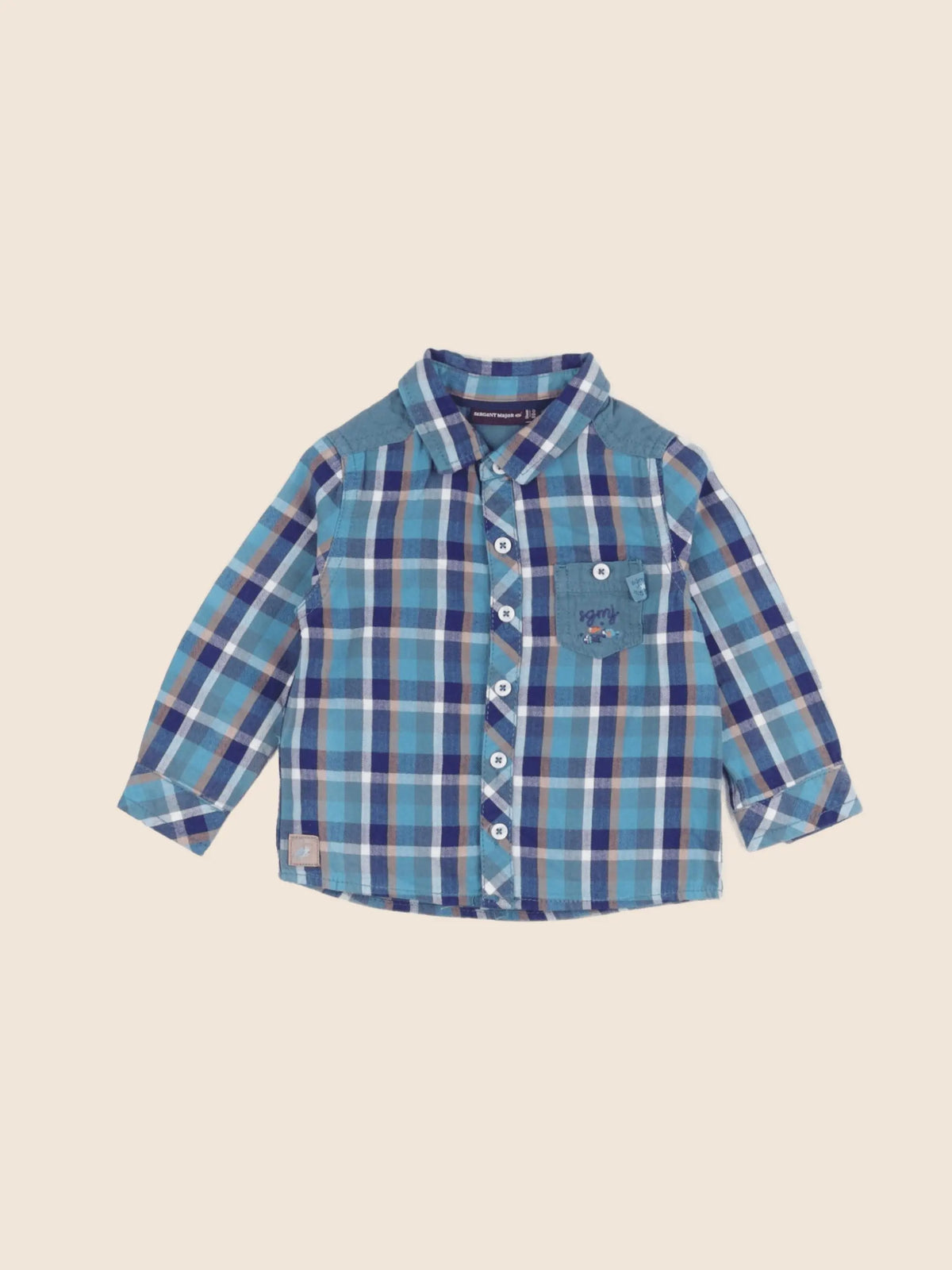 Sergent Major - chemise bleu - 18 mois