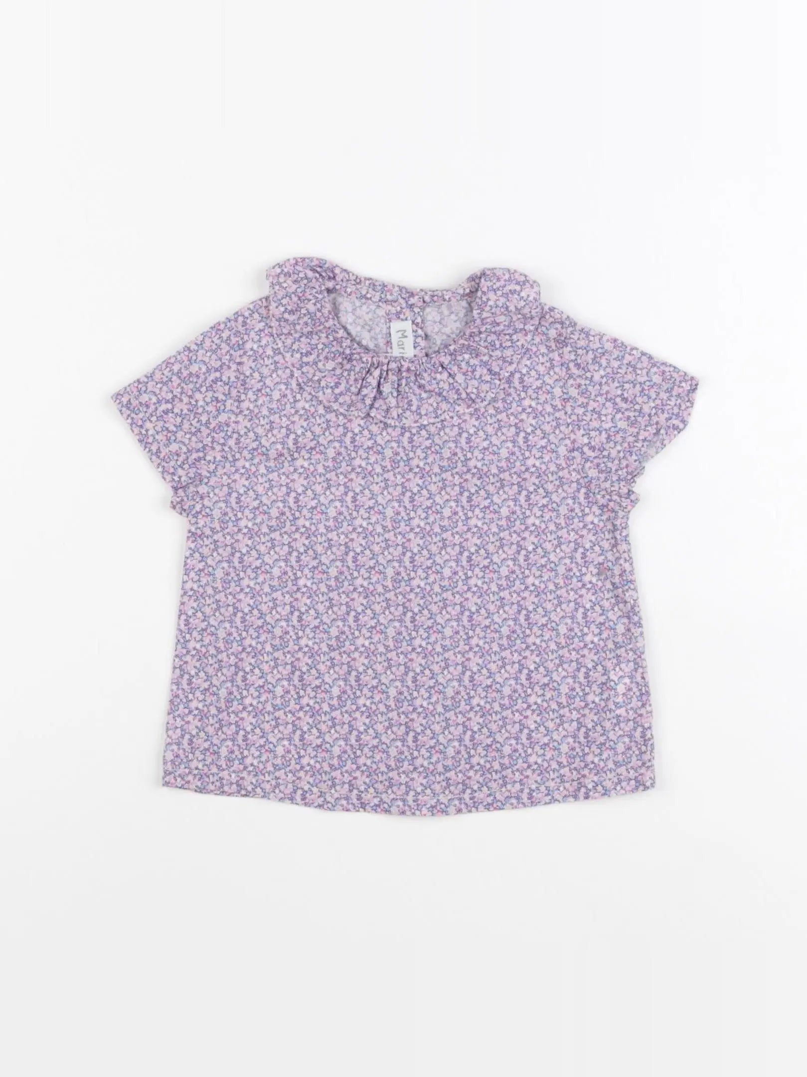 Marie Puce - blouse violet - 6 mois