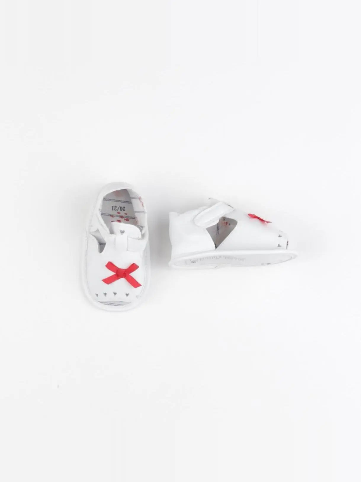 Sergent Major - chaussons blanc, rouge - pointure 20/21