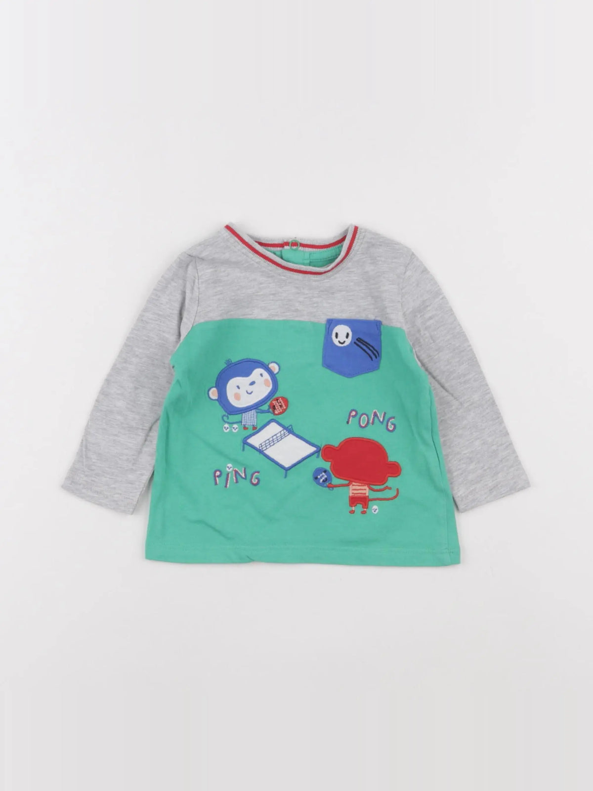 DPAM - tee-shirt vert - 6 mois