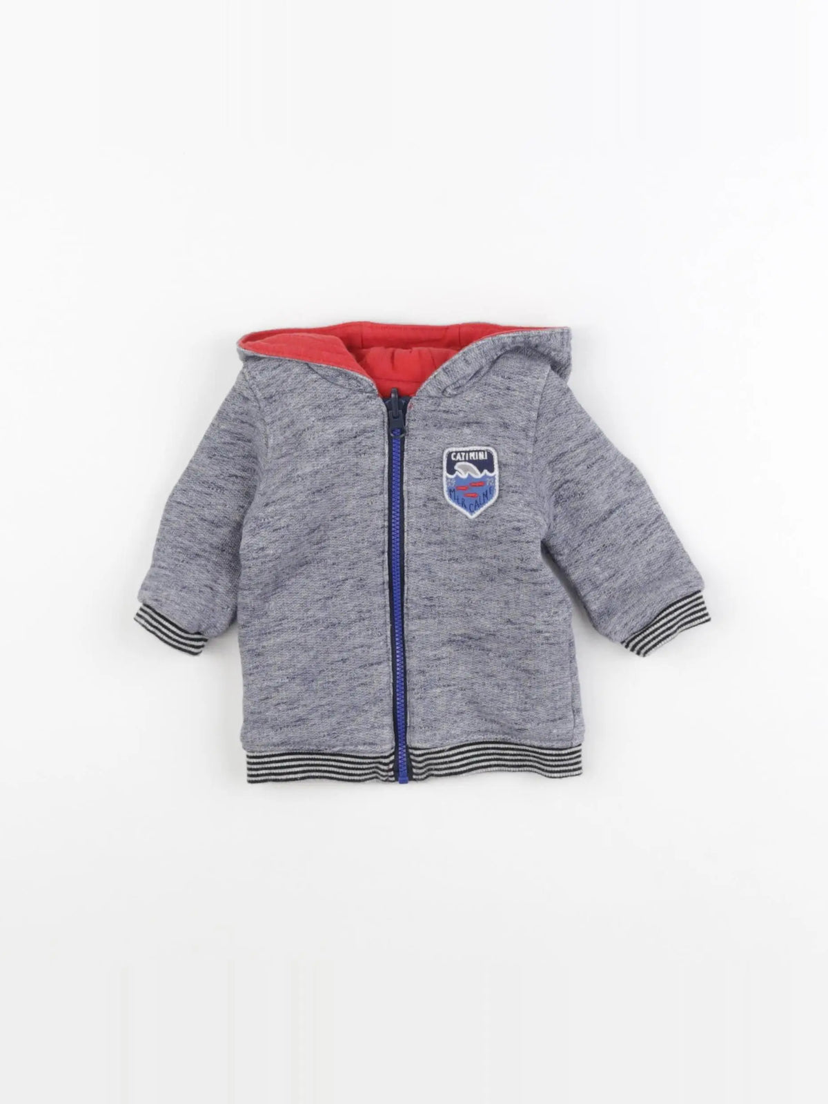 Catimini - sweat réversible multicolore - 3 mois