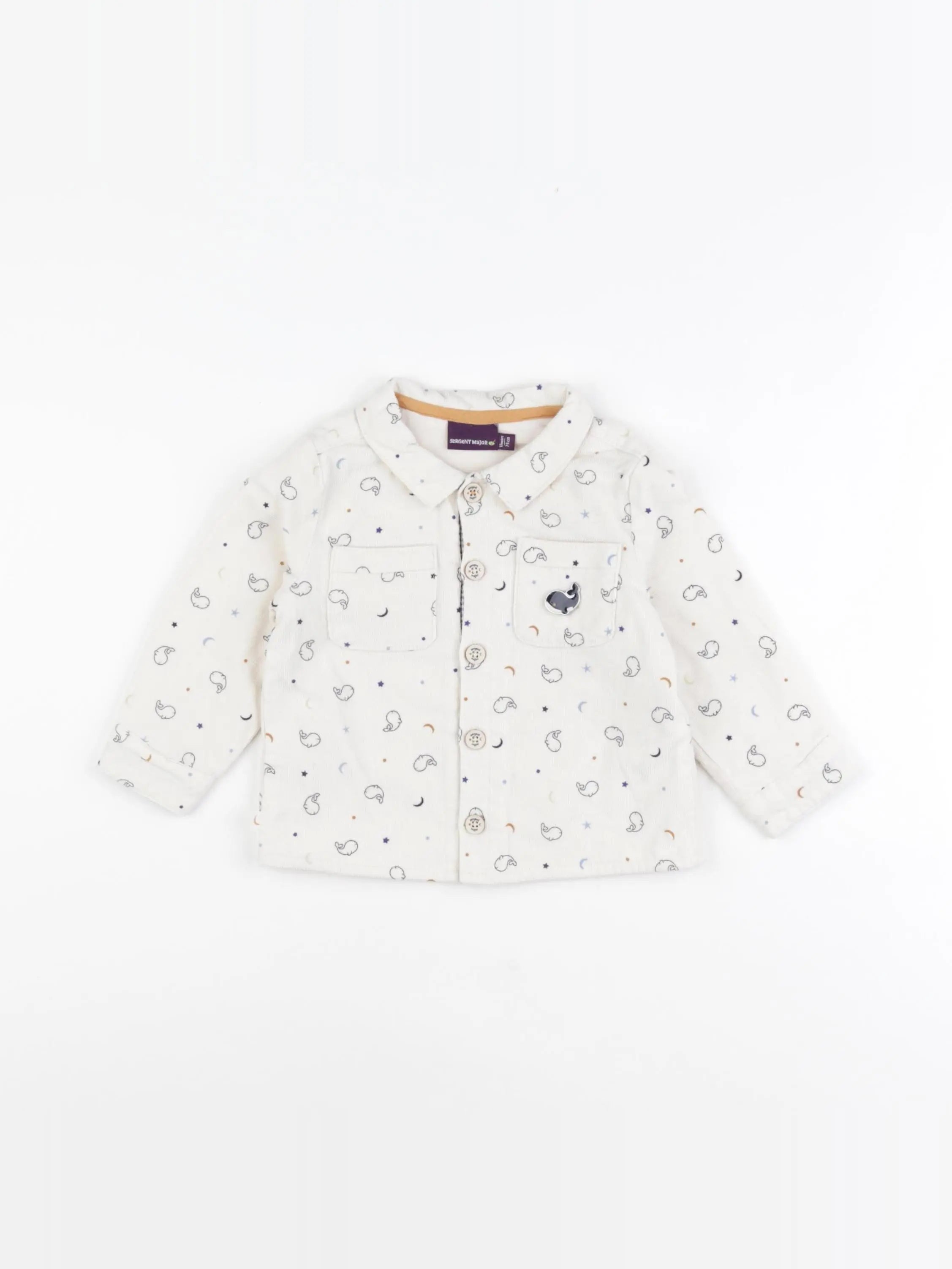 Sergent Major - chemise multicolore - 12 mois