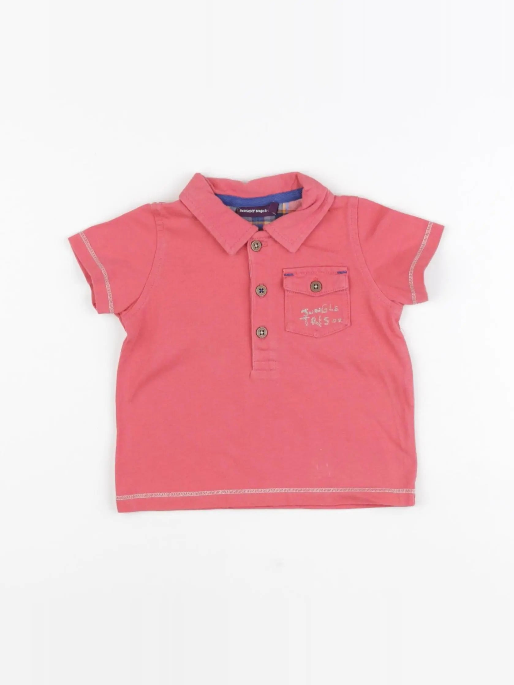Sergent Major - tee-shirt rouge - 6 mois